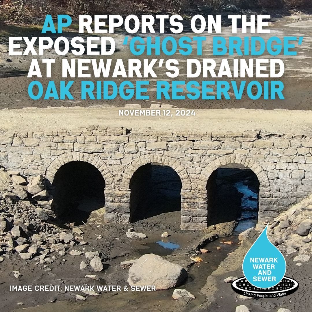 💧 Oak Ridge, one of Newark's five reservoirs, was recently drained for a maintenance project. The Associated Press (AP), among other news networks and nearby residents, are intrigued by the exposed &quot;Ghost Bridge&quot;. 

Watch the AP's full sto