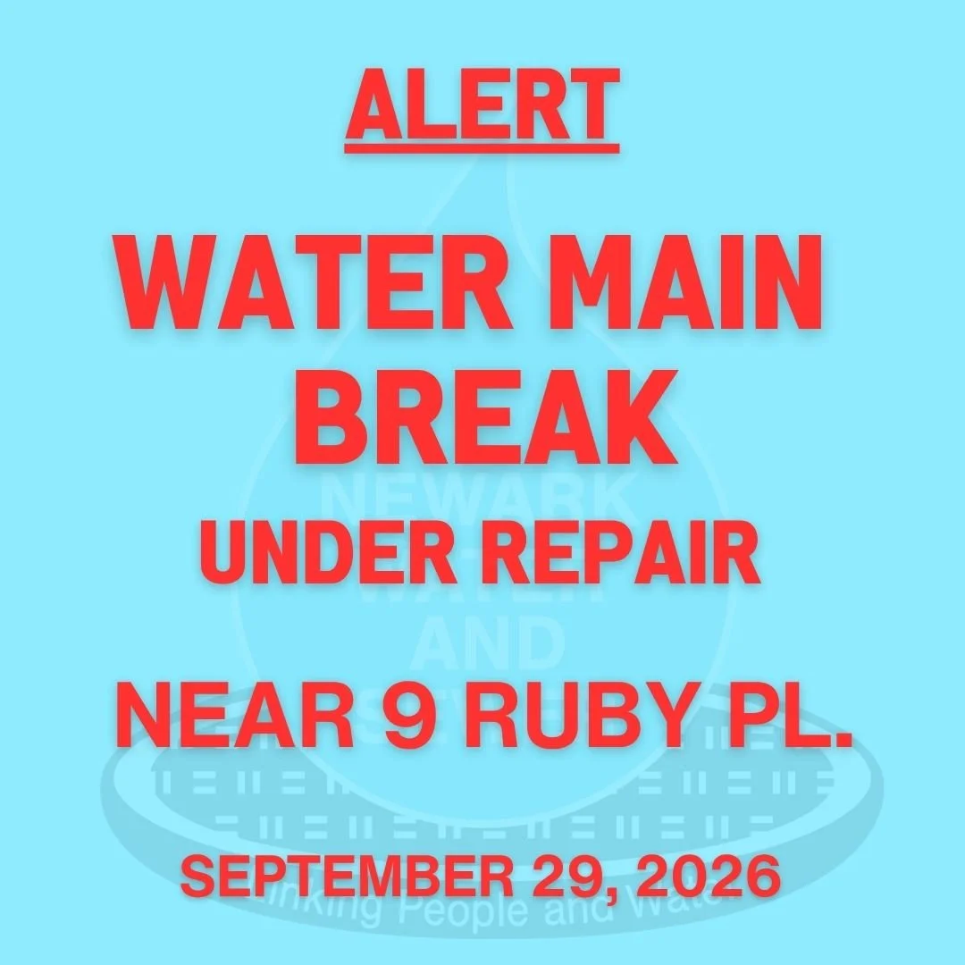 ALERT: Water Main Break Under Repair near 9 Ruby Pl.