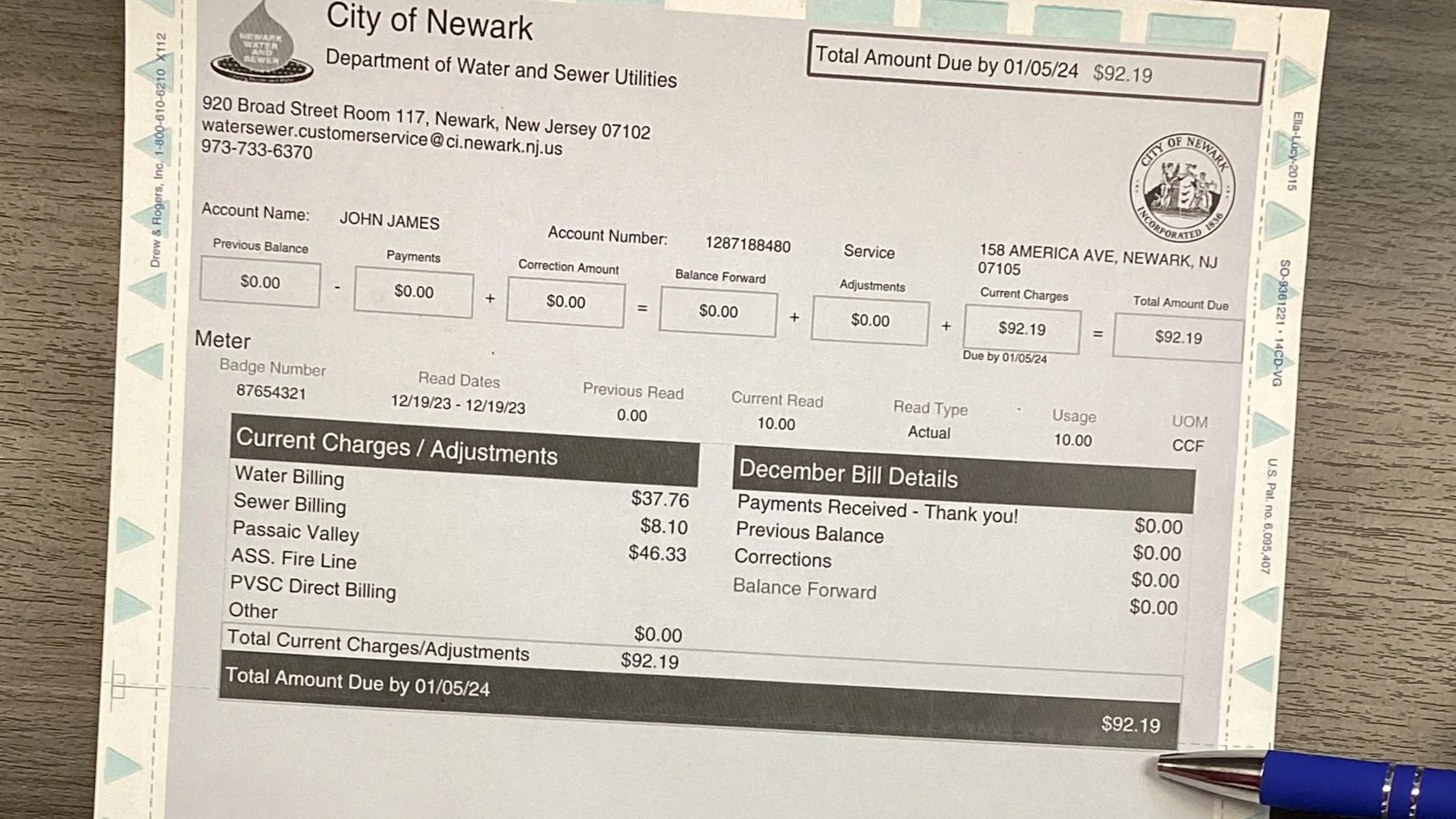 Pay Bills — City of Newark