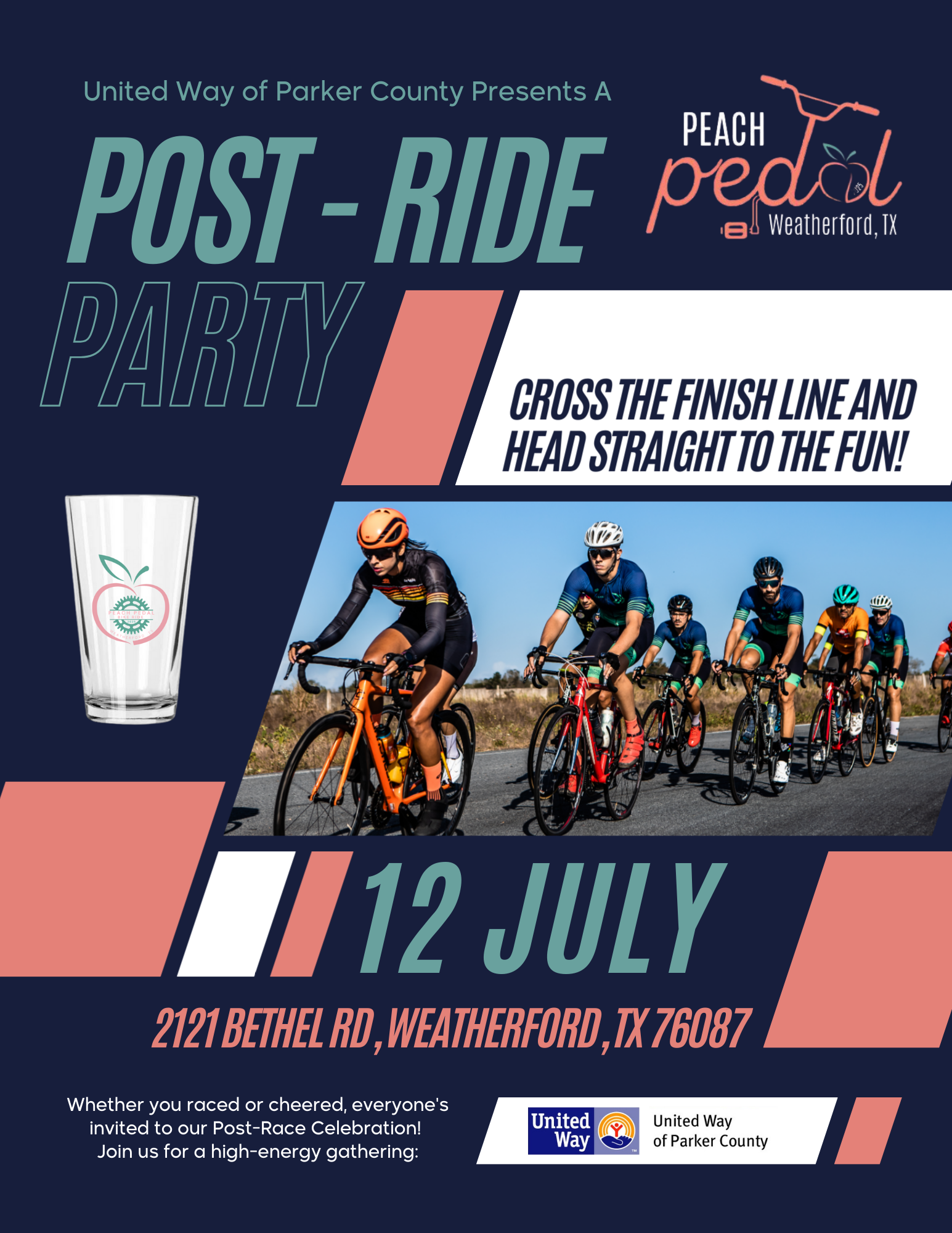 Promotional flyer to promote the 2025 bike ride and celebration event.
