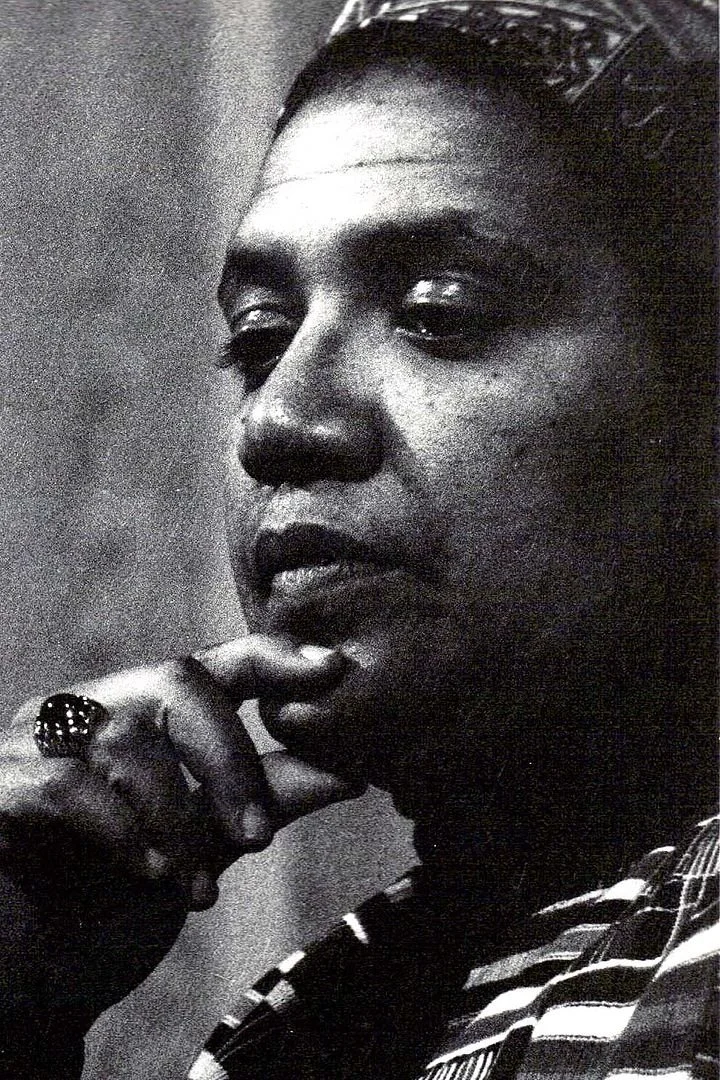 Black and White Profile of Audre Lorde