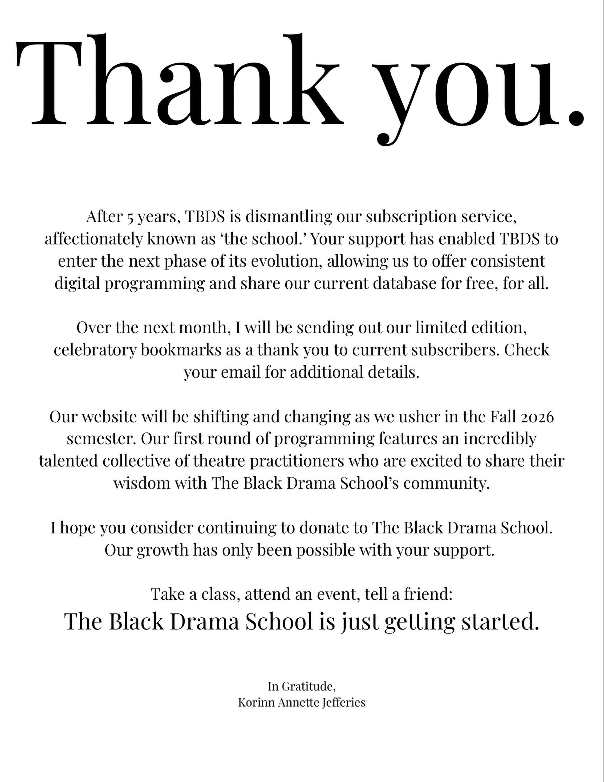 you guyzzz 🥹 its been so fun building the TBDS database. our small but mighty school community has enabled me to develop a database that houses curriculums for 28 (!!!) plays authored by Black playwrights. 

over the summer I&rsquo;ll be restructuri