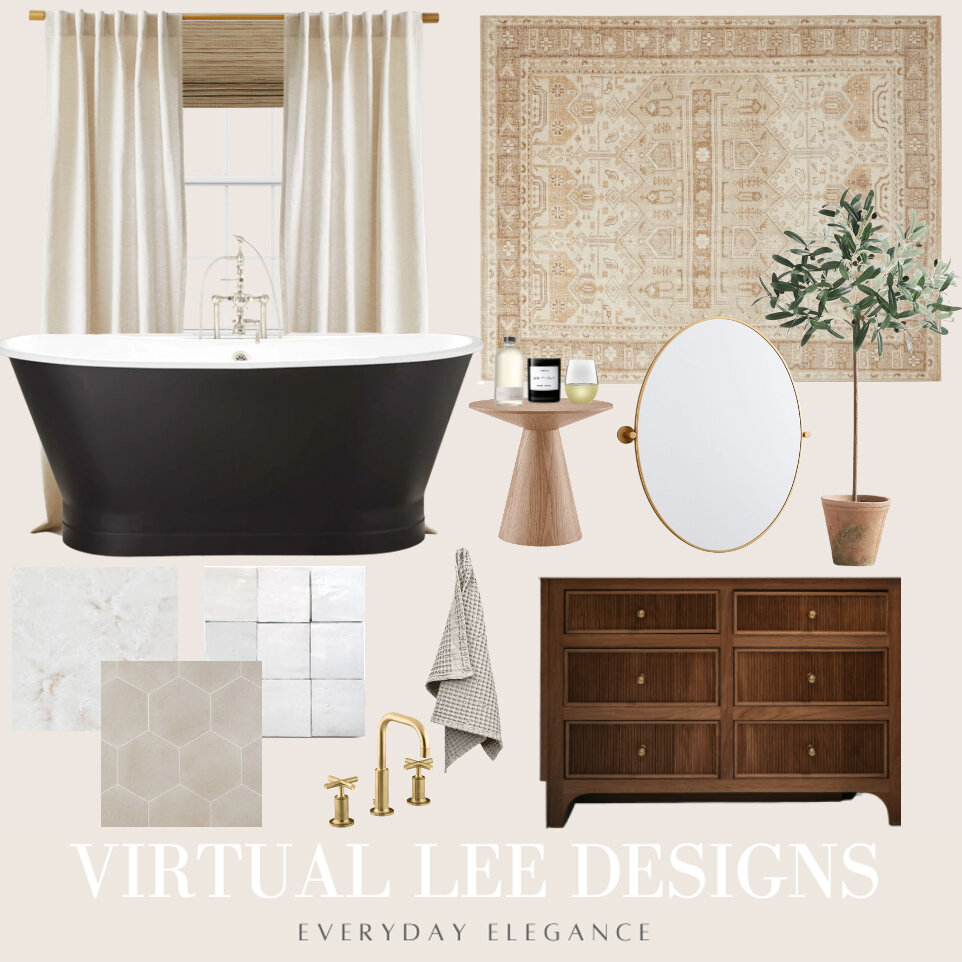 Purchasing one of our design packages means you don't have to worry about how to get your bathroom looking like this, all you have to do it think about how you're going to relax in it once it's done! ​​​​​​​​
​​​​​​​​
#virtualleedesigns #interiordesi