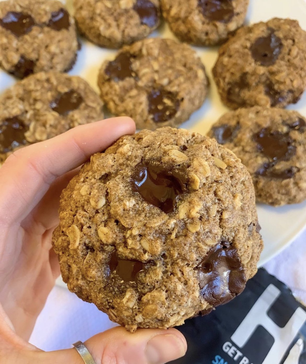Chewy Oatmeal Chocolate Chunk Cookies