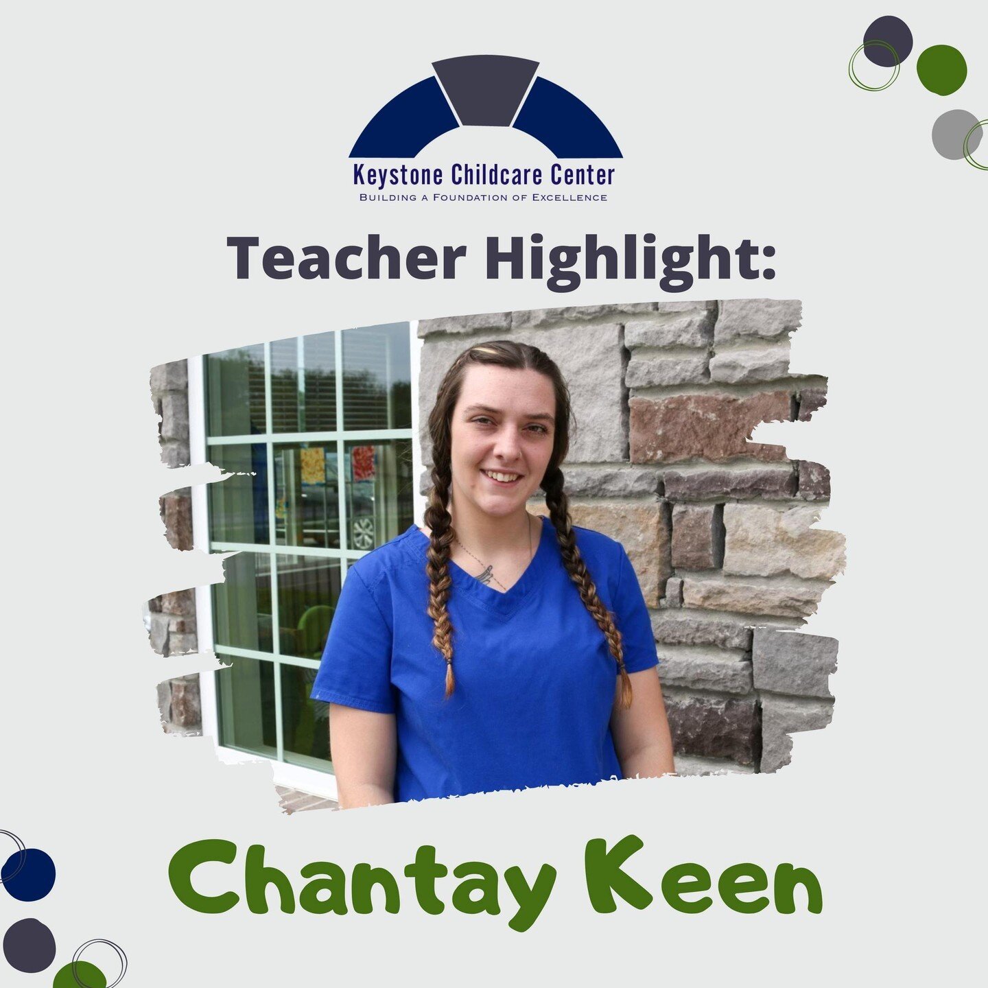 Meet Chantay Keen, our Toddler 1 Co-Lead Educator. 🐛⁠
⁠
She was born and raised in TN and has been an educator for almost five years. ⁠
⁠
Chantay has an almost three-year-old son with an additional son on the way, due in September. ⁠
⁠
Her favorite 