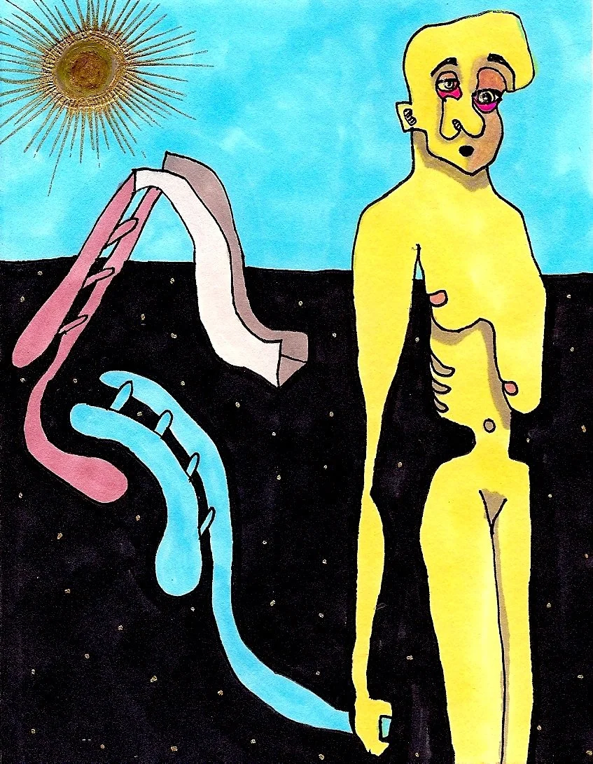 Slides
Pen and Marker on Paper
4 x 5.5"
2011