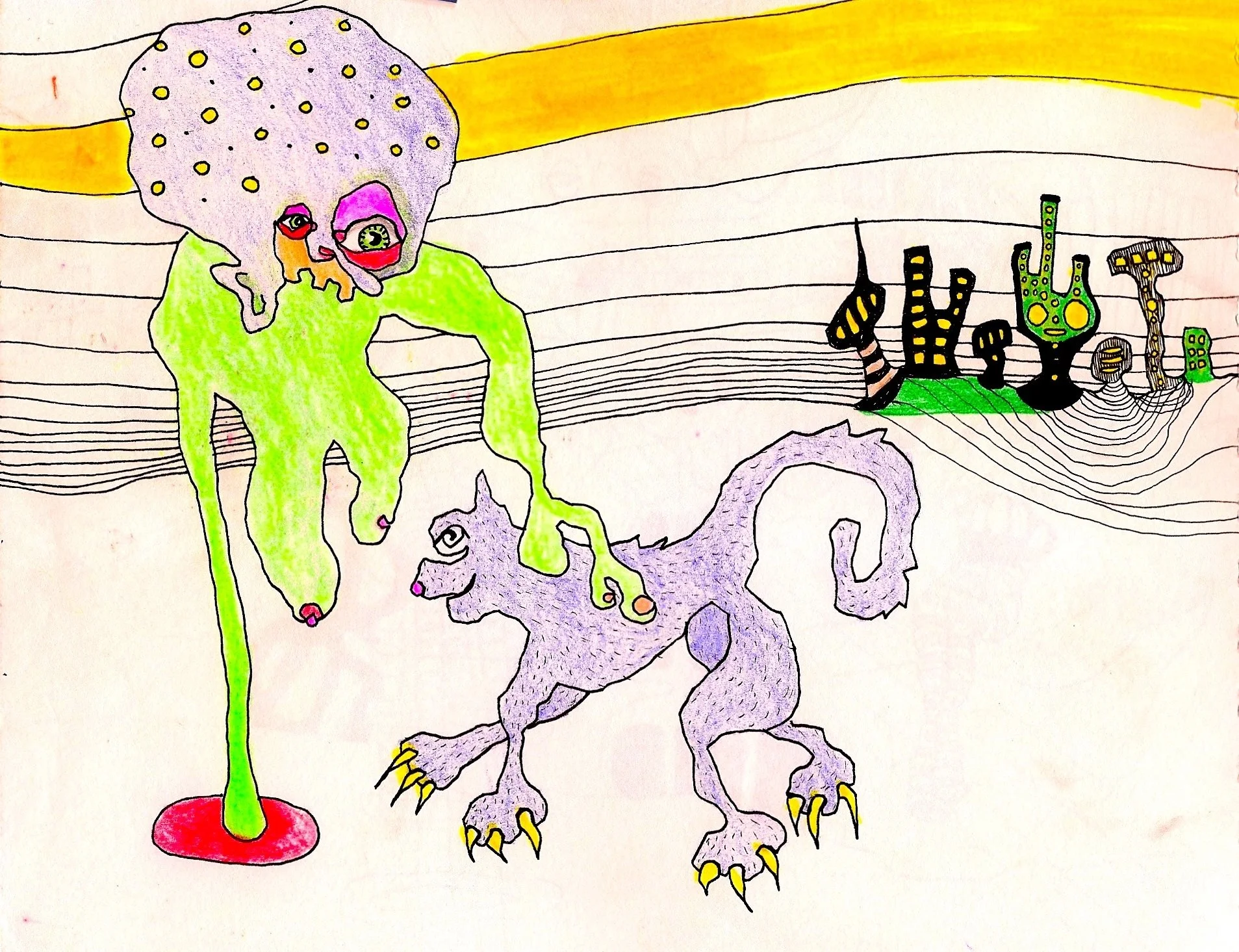 Pet
Pen and Marker on Paper
2009