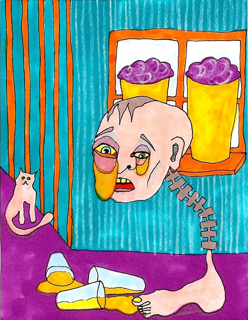 5 of Cups (2)
Pen and Marker on Paper
4 x 5.5"
2010