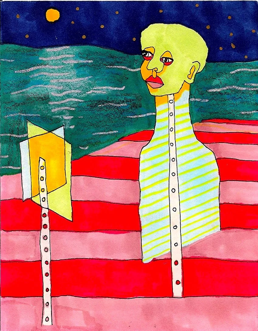 Sign Man
Pen and Marker on Paper
4 x 5.5"
2011