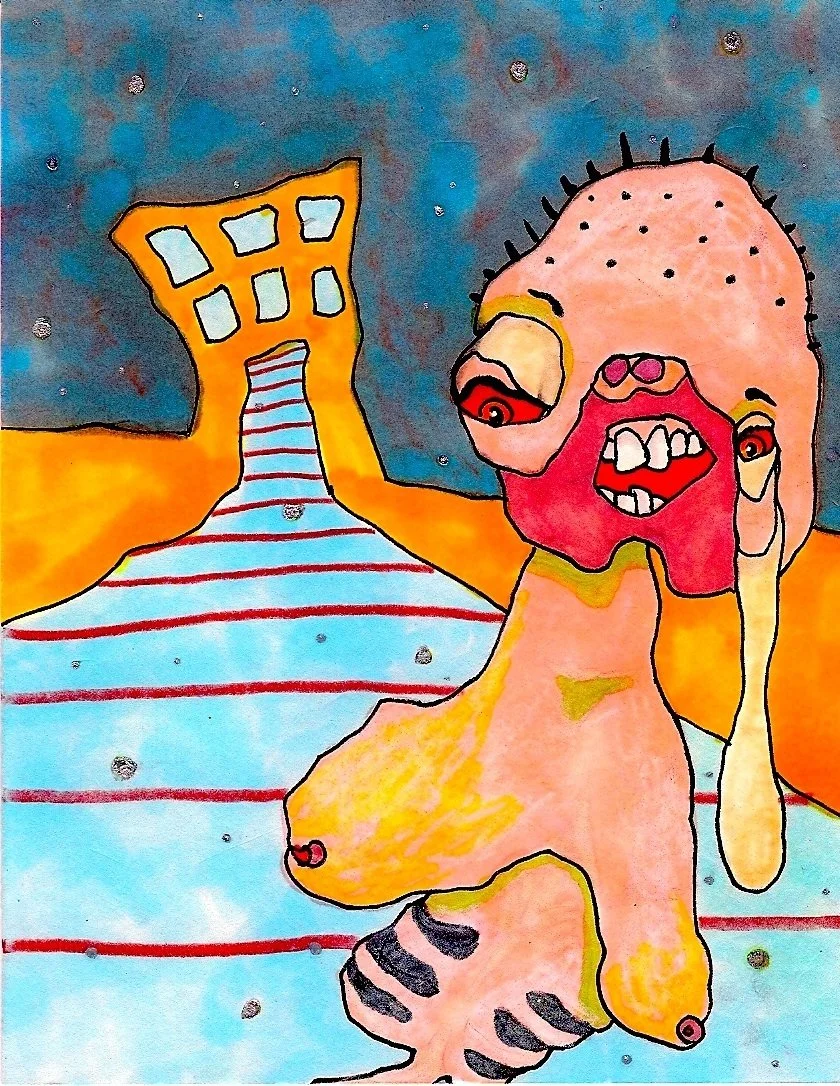 Blob Man
Pen and Marker on Paper
4 x 5.5"
2009