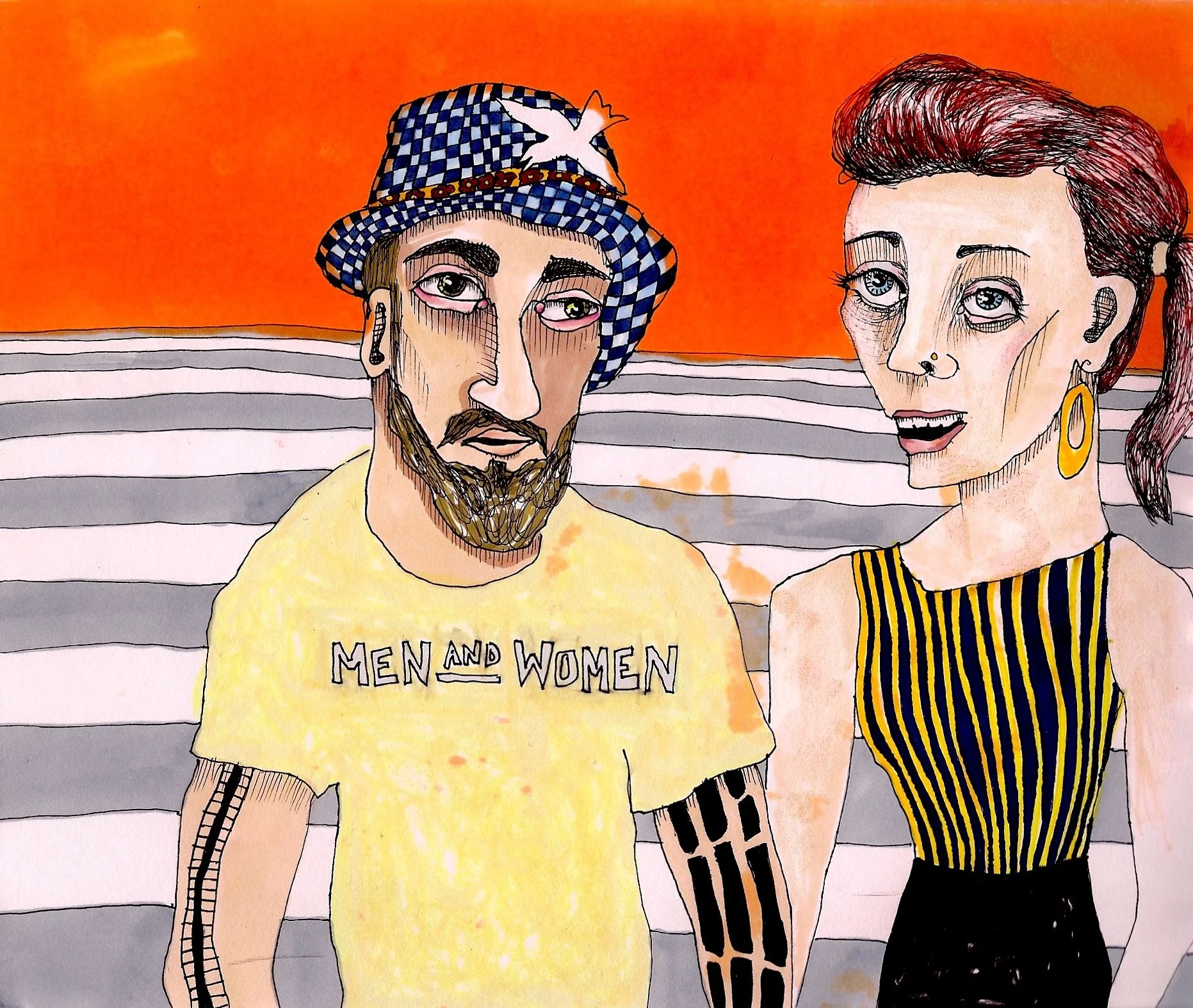 Harmony and Dan
Pen and Marker on Paper
2010