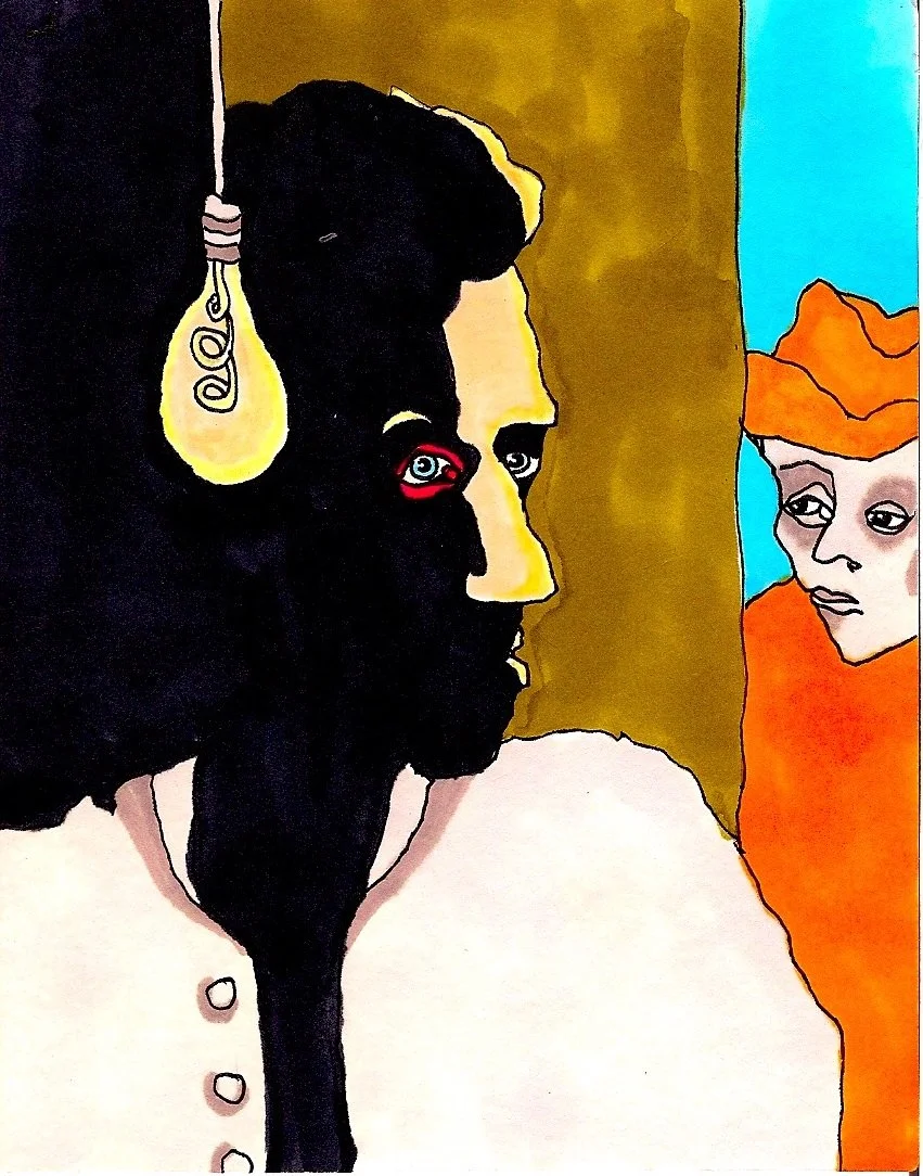 Cool Hand Luke
Pen and Marker on Paper
4 x 5.5"
2009
