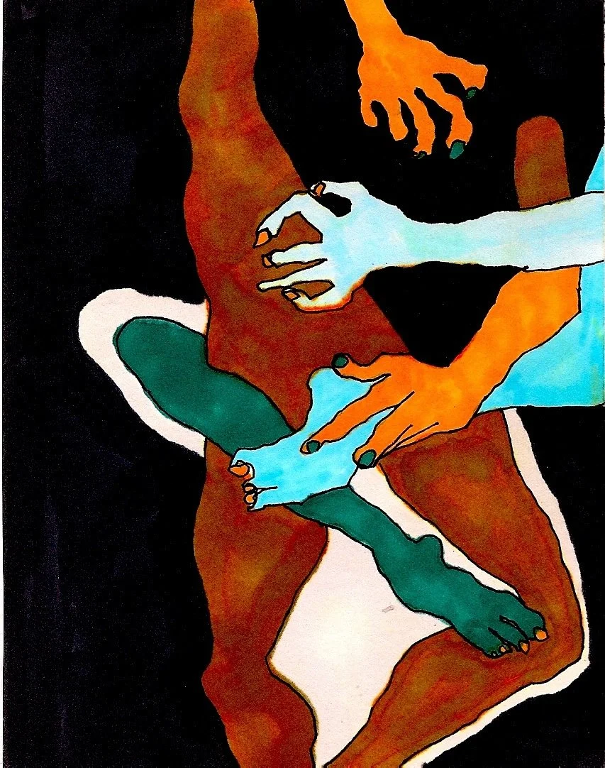 Tangled
Pen and Marker on Paper
4 x 5.5"
2009