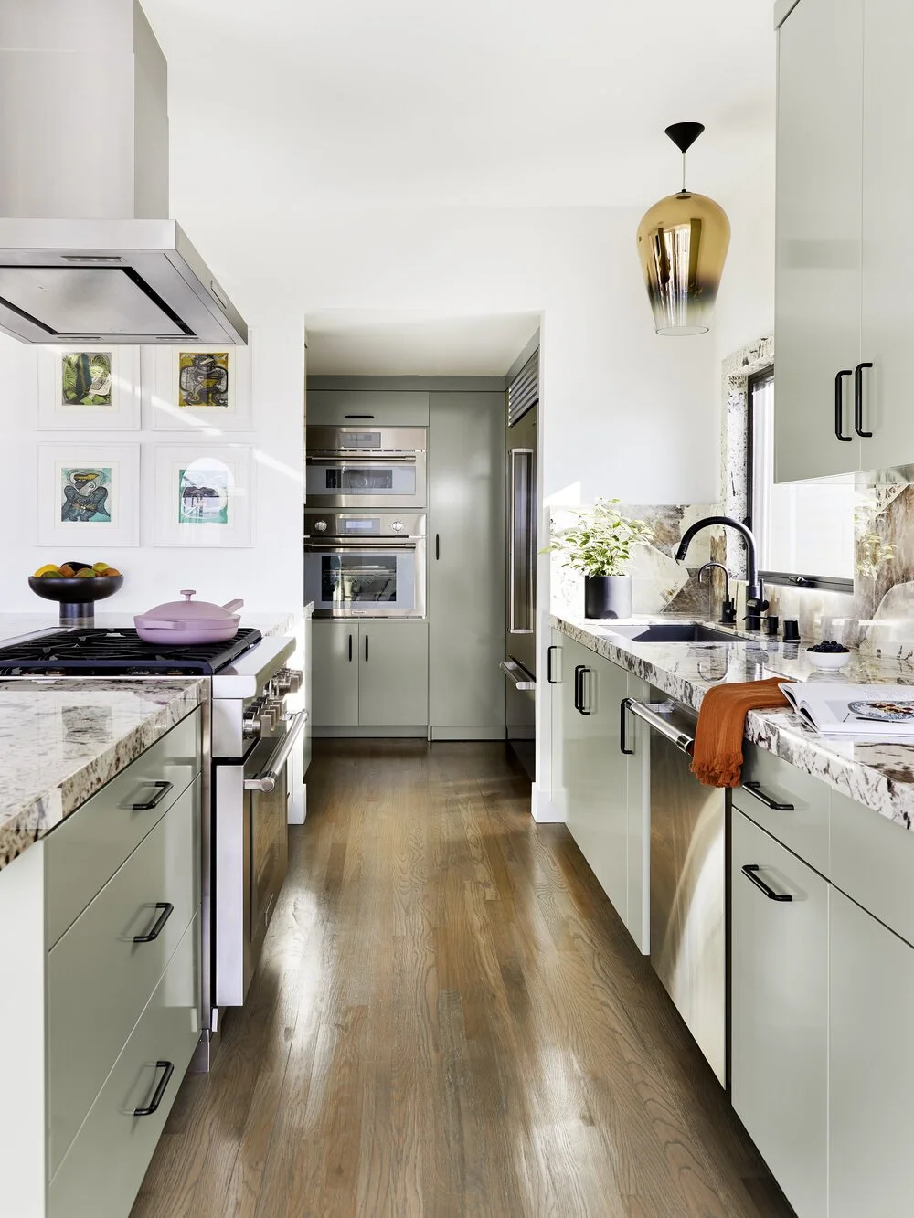 Black Lacquer Design Coastal Contemporary Kitchen Remodel