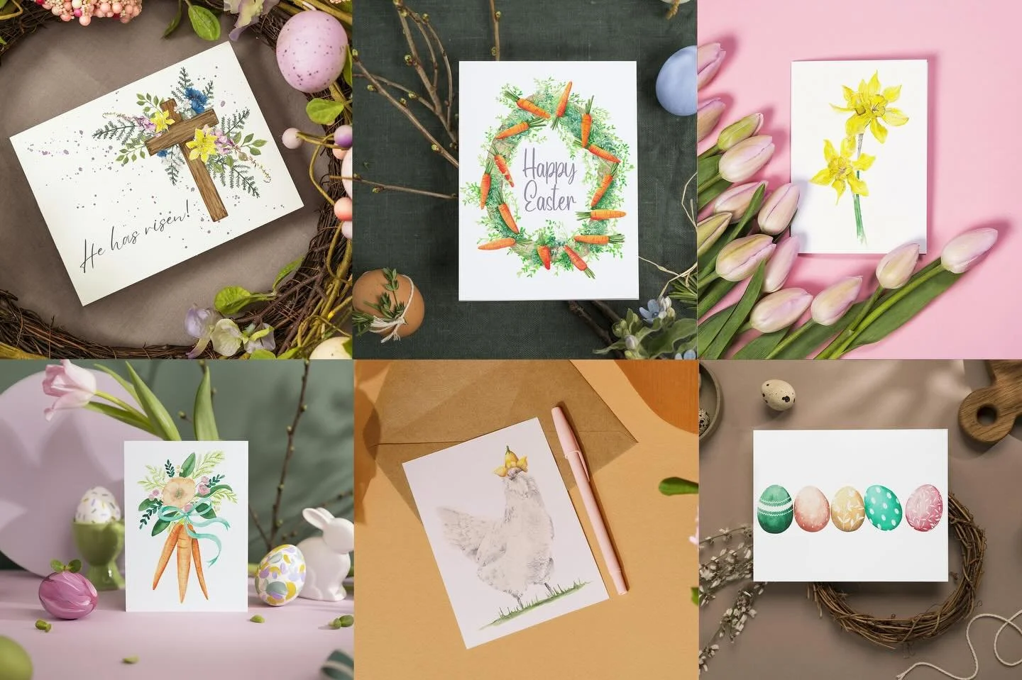 Easter is coming in HOT this year 🐣 April 5th will be here before we know it, and I want to make sure your cards arrive in time to actually send them!
Whether you&rsquo;re looking for something meaningful, something whimsical, or something in betwee