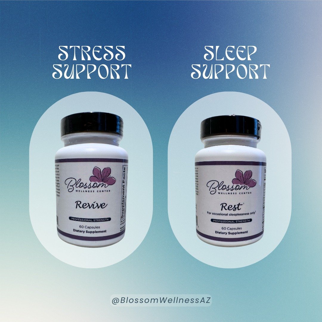 For some additional help managing stress and/or improving your sleep, give Revive or Rest a try!

Revive contains a blend of key micronutrients and adaptogenic botanicals specifically formulated to strengthen the body&rsquo;s stress response and supp