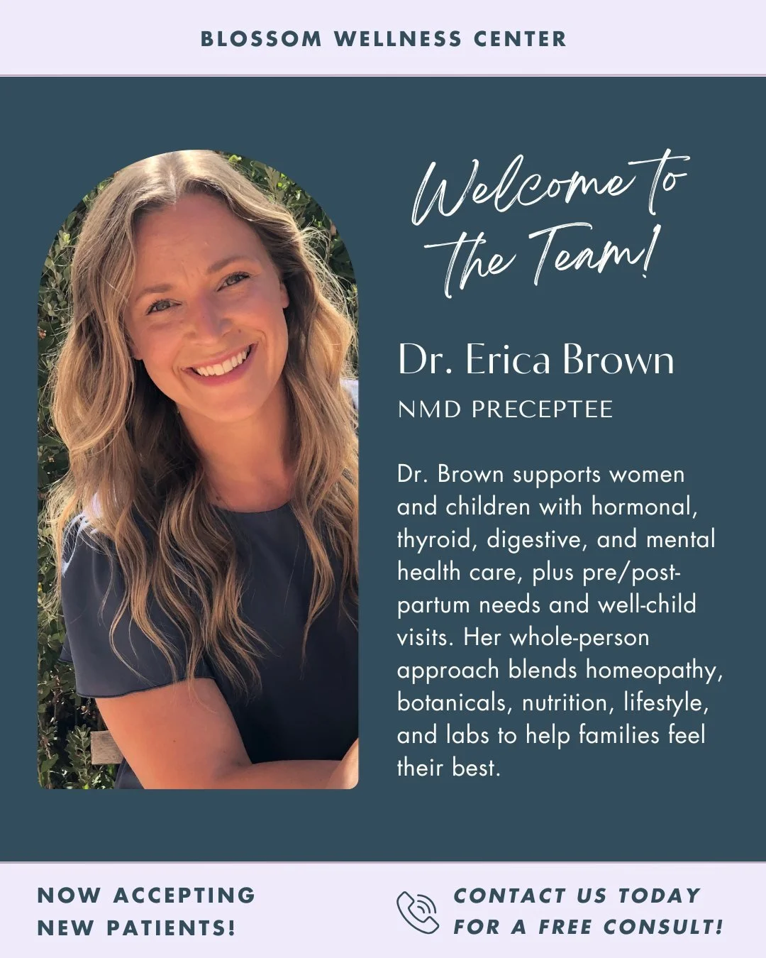 Dr. Brown is a recent graduate of Sonoran University of Health Sciences and is currently preparing for her board exams while seeing patients under the supervision of Dr. Rittling. She is now accepting new patients - contact the office today!
For mor