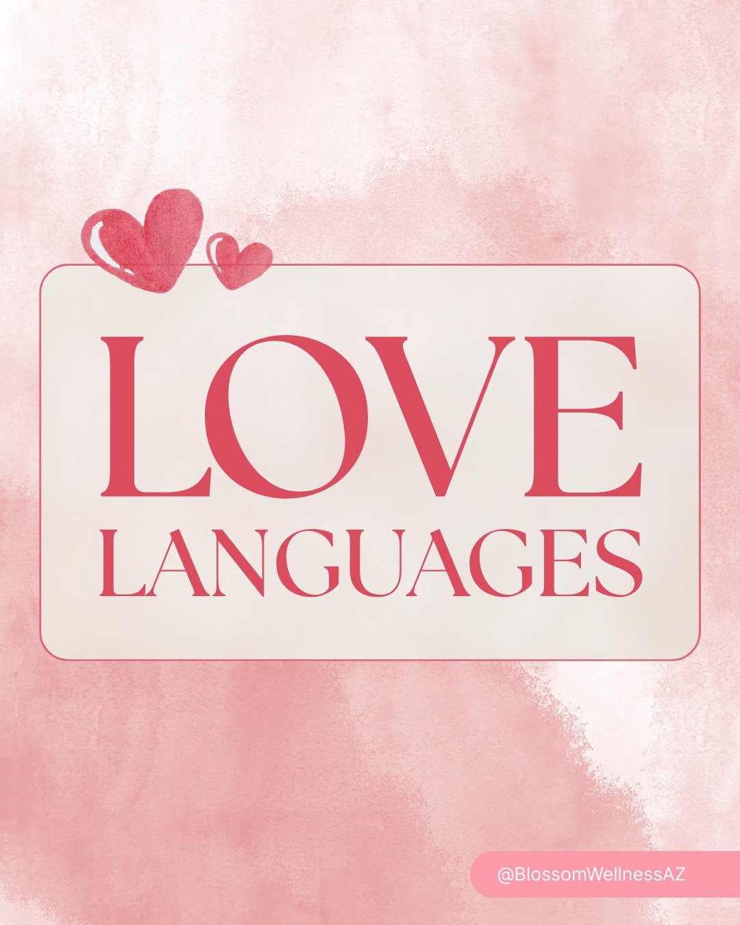 Love languages help us find the primary ways people express and receive love. Swipe through to learn each love language and consider which one resonates most with you and your family!