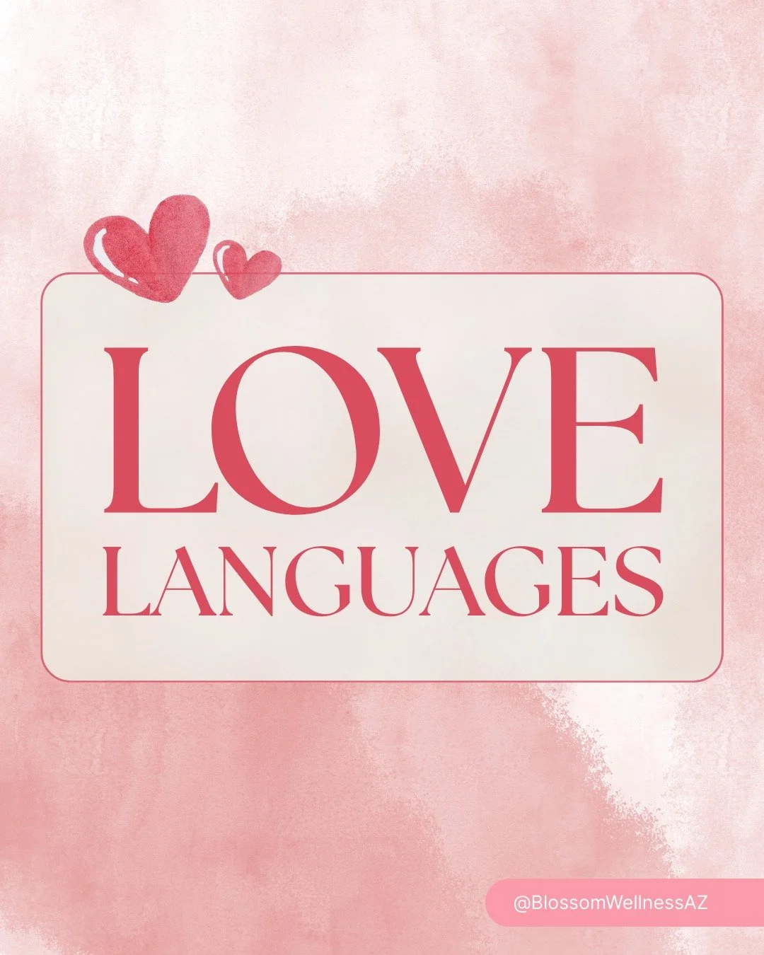Love languages help us find the primary ways people express and receive love. Swipe through to learn each love language and consider which one resonates most with you and your family!