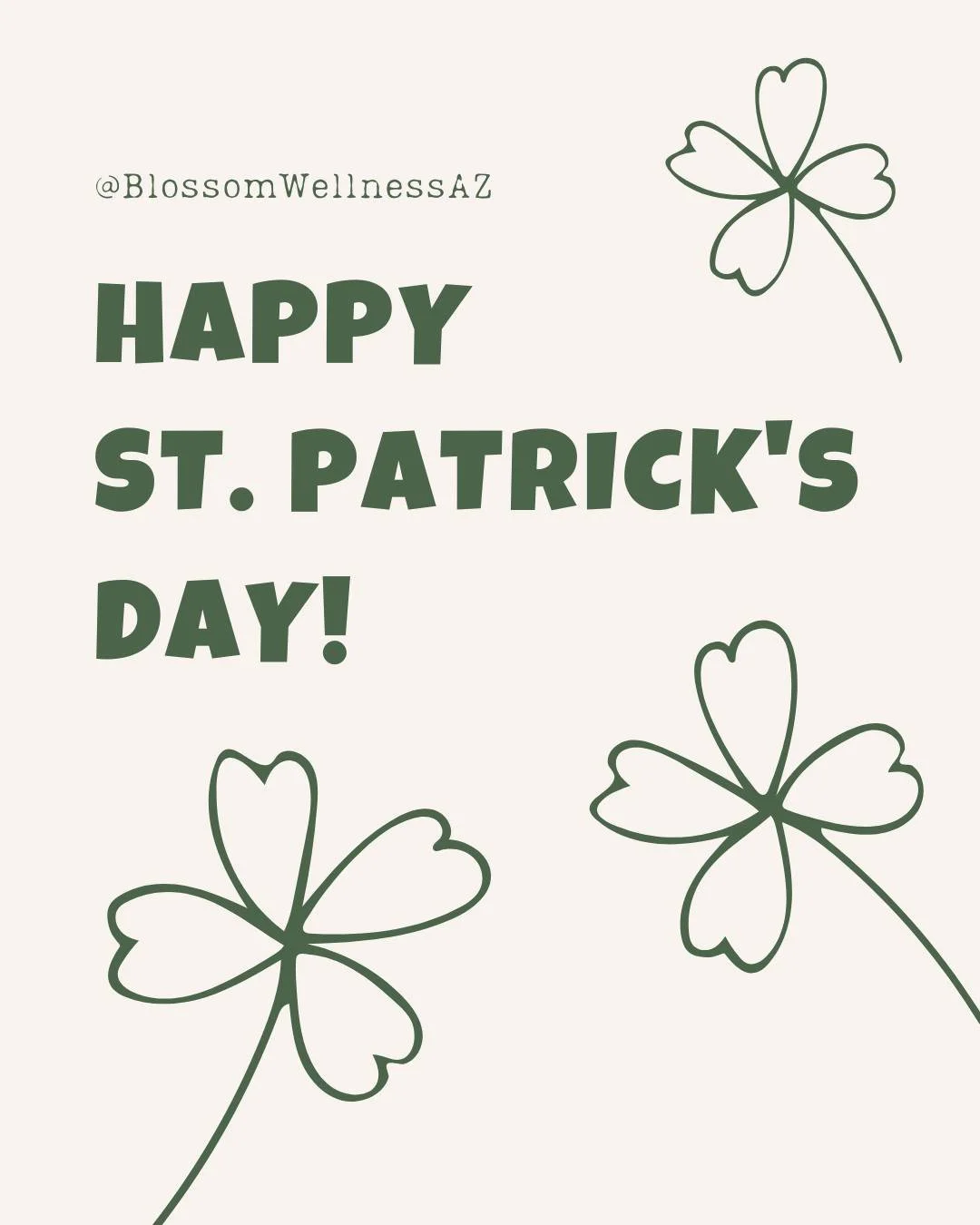 An Old Irish Blessing for St. Patrick's Day ☘

May love and laughter light your days,
and warm your heart and home.

May good and faithful friends be yours,
wherever you may roam.

May peace and plenty bless your world
with joy that long endures.

Ma