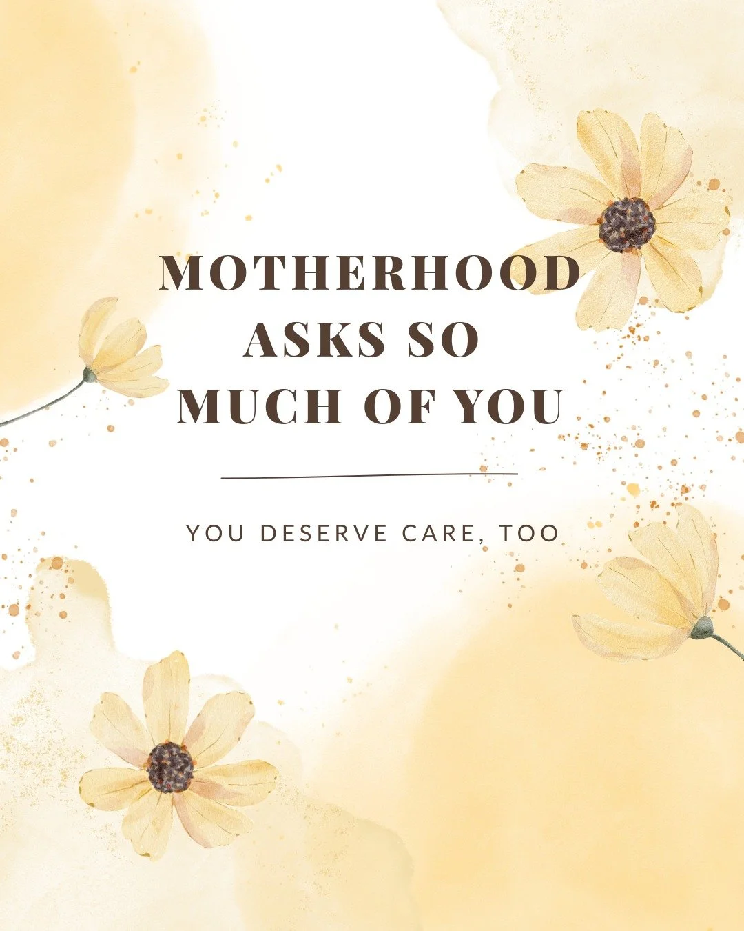 Motherhood asks so much of you. Don't forget you deserve care, too.

In a season where most energy goes outward, tending to everyone else, your own needs can quietly fall to the bottom of the list. Care doesn't have to be elaborate to matter. It can 