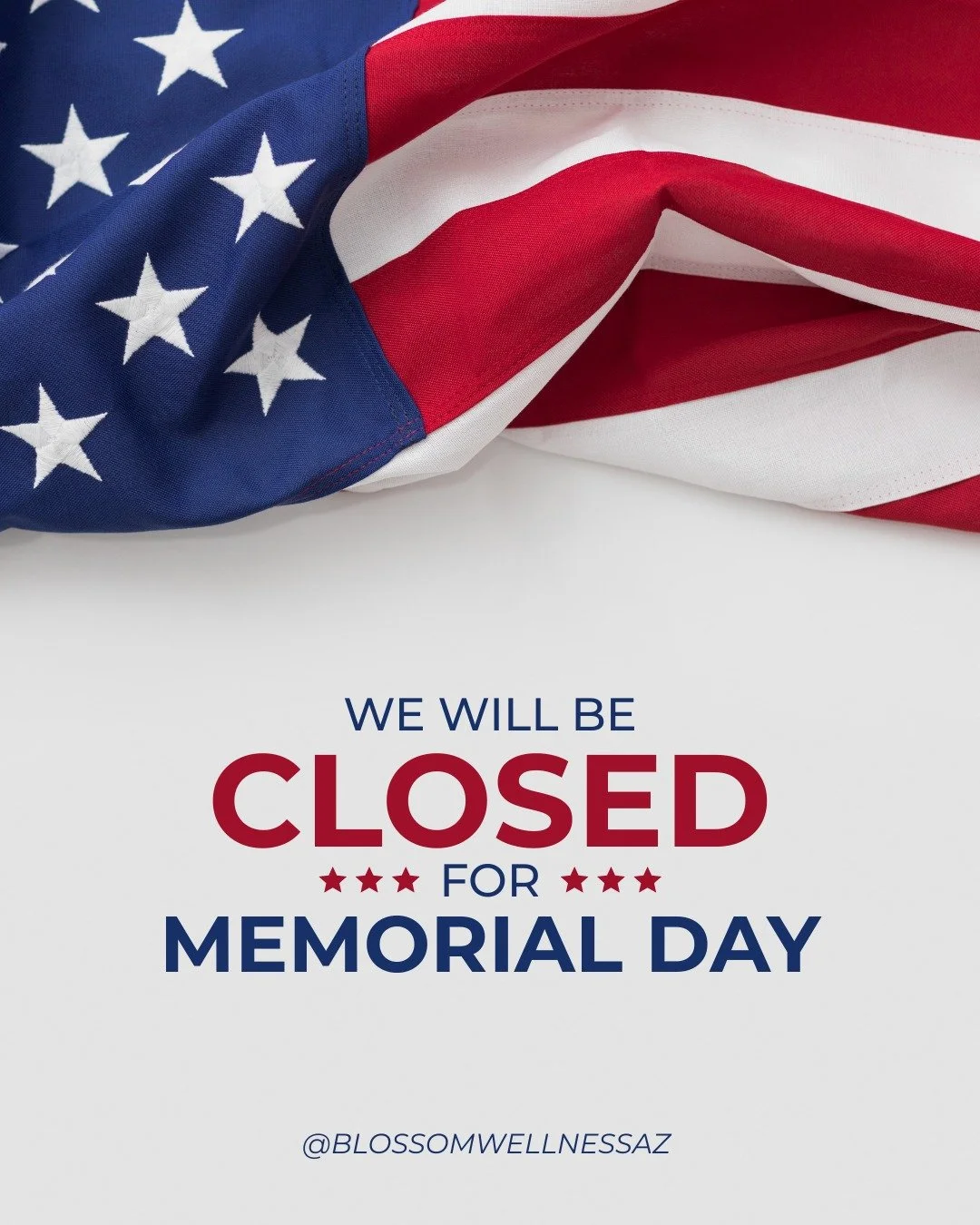 Our office will be closed in observance of Memorial Day beginning at noon on Friday, May 22nd through Monday, May 25th. We will return to normal hours on Tuesday, May 26th. If there&rsquo;s anything you need before the long weekend, please don&rsquo;