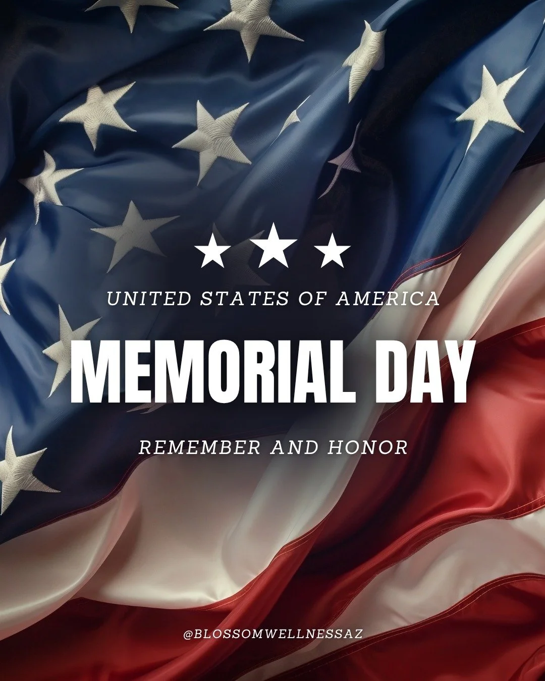 Today, we remember and honor the courage, sacrifice, and service of those who gave their lives while serving our country. May we never forget the heroes who protected our freedom!