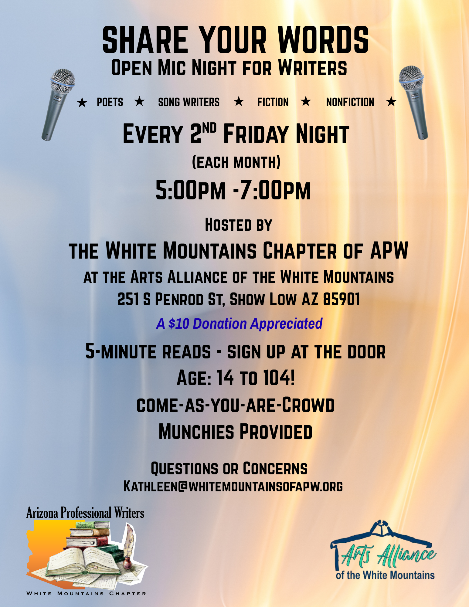 Share Your Words-Drop the Mic Night for Writers