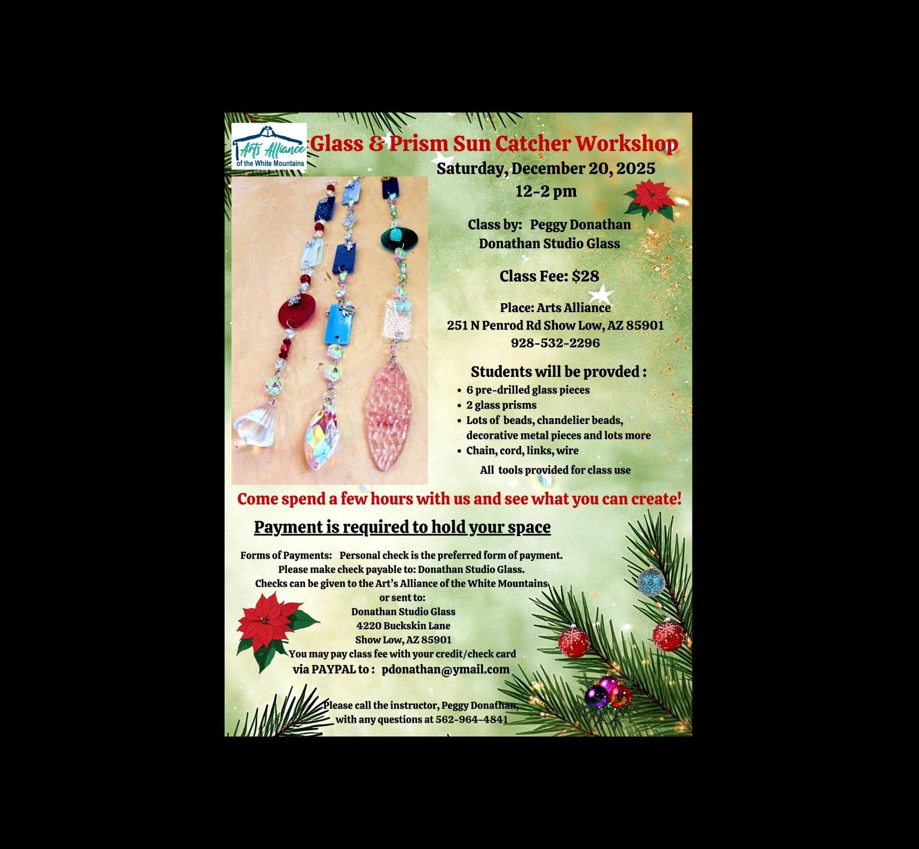 Glass &amp; Prism Sun Catcher Workshop