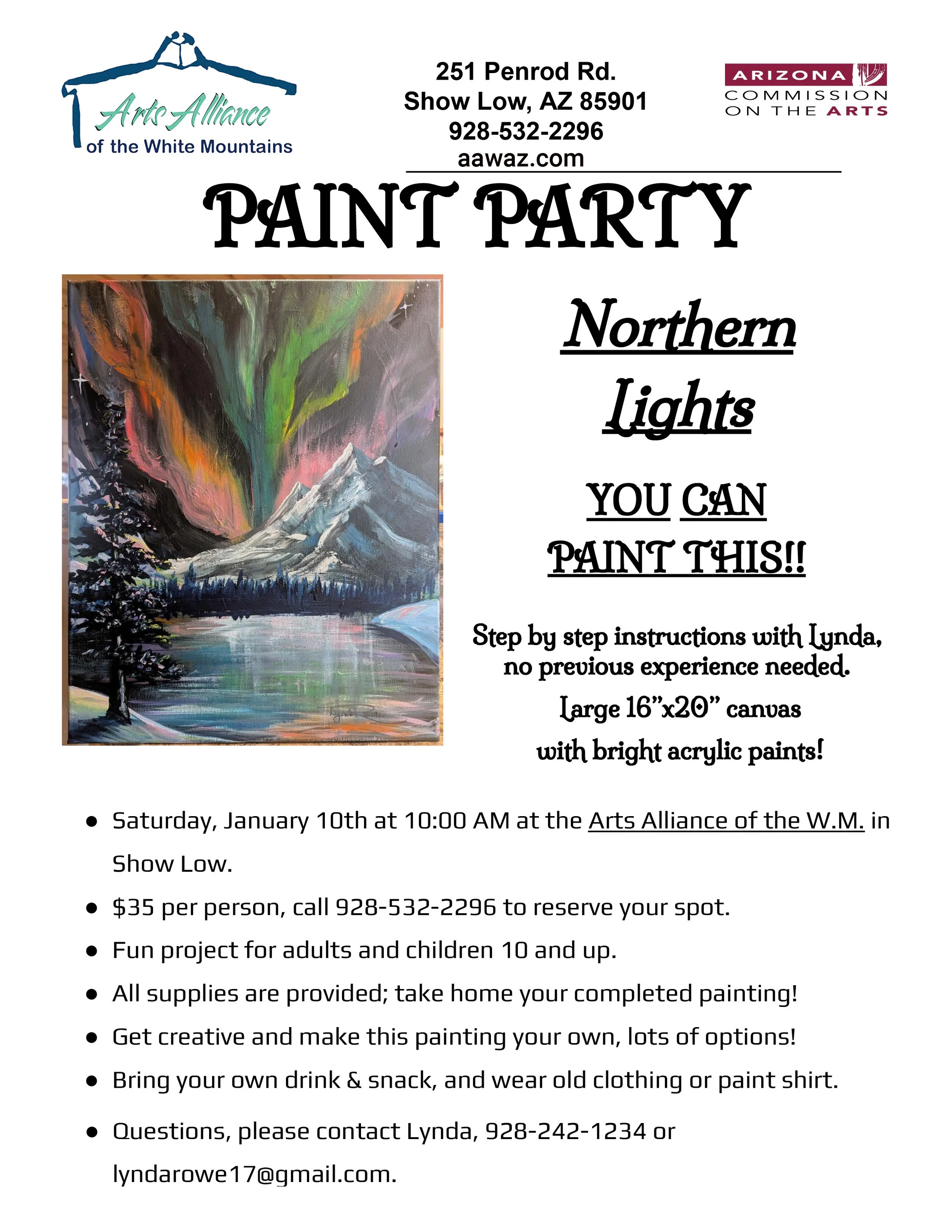 Paint Party-Northern Lights