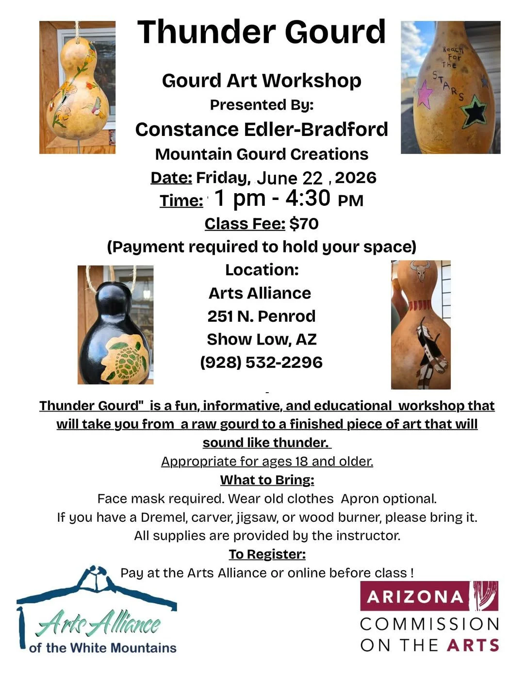 Gourd Art Workshop: Thunder Gourds