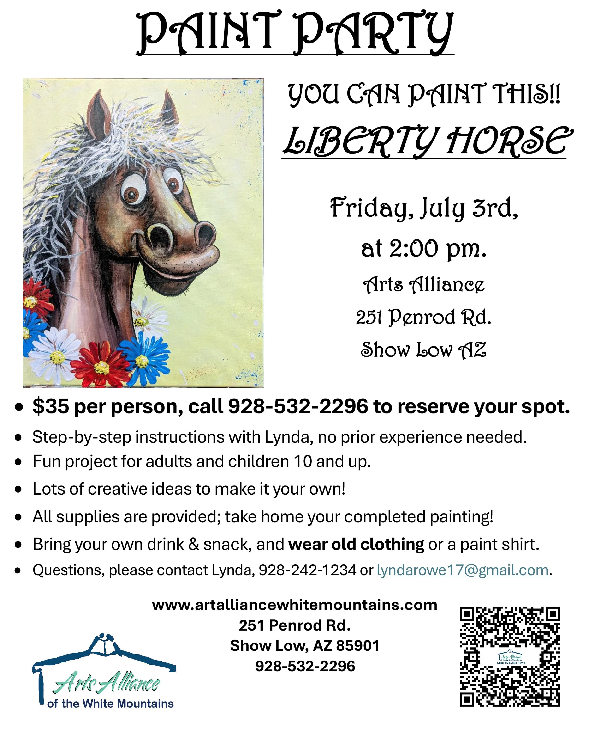 Liberty Horse Paint Party