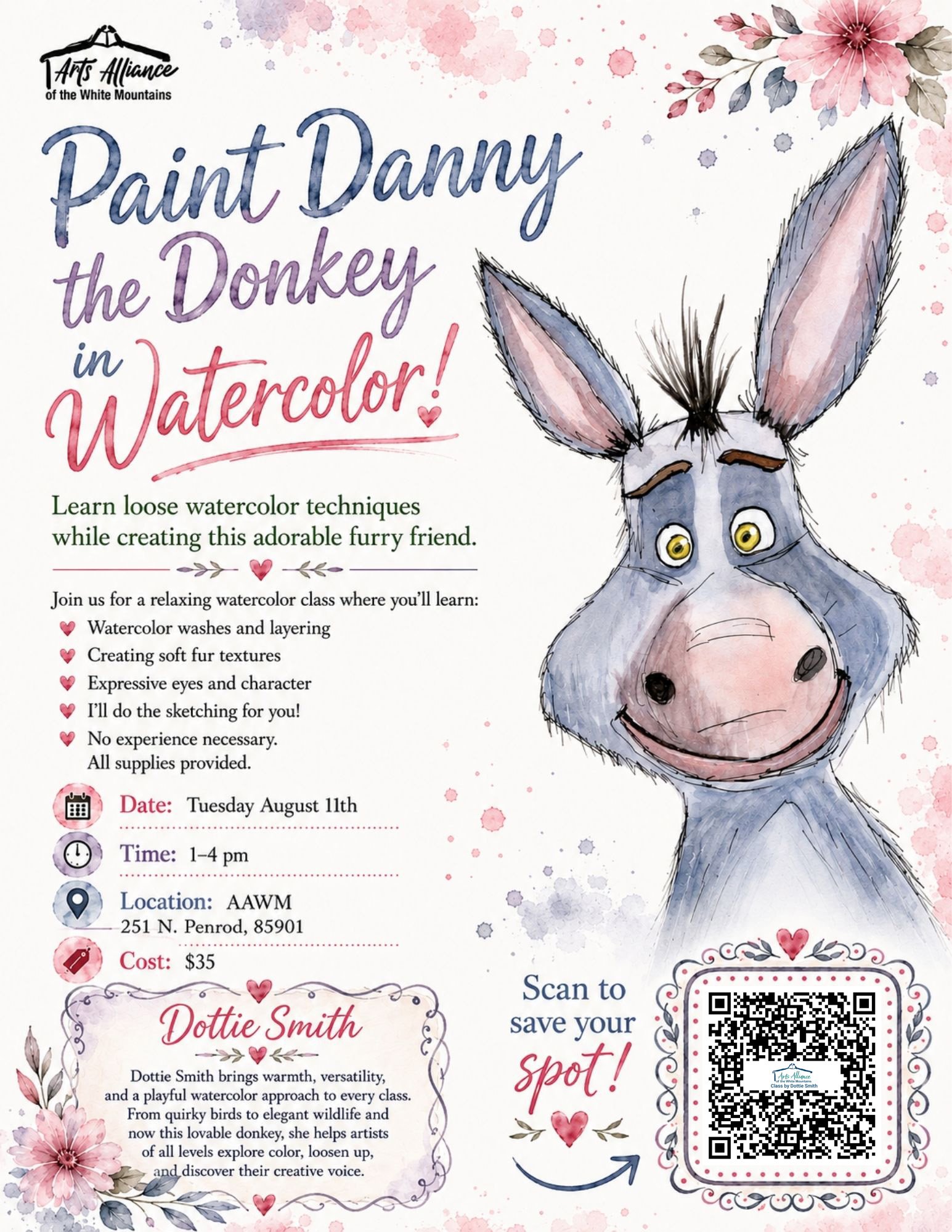 Painting Danny the Donkey