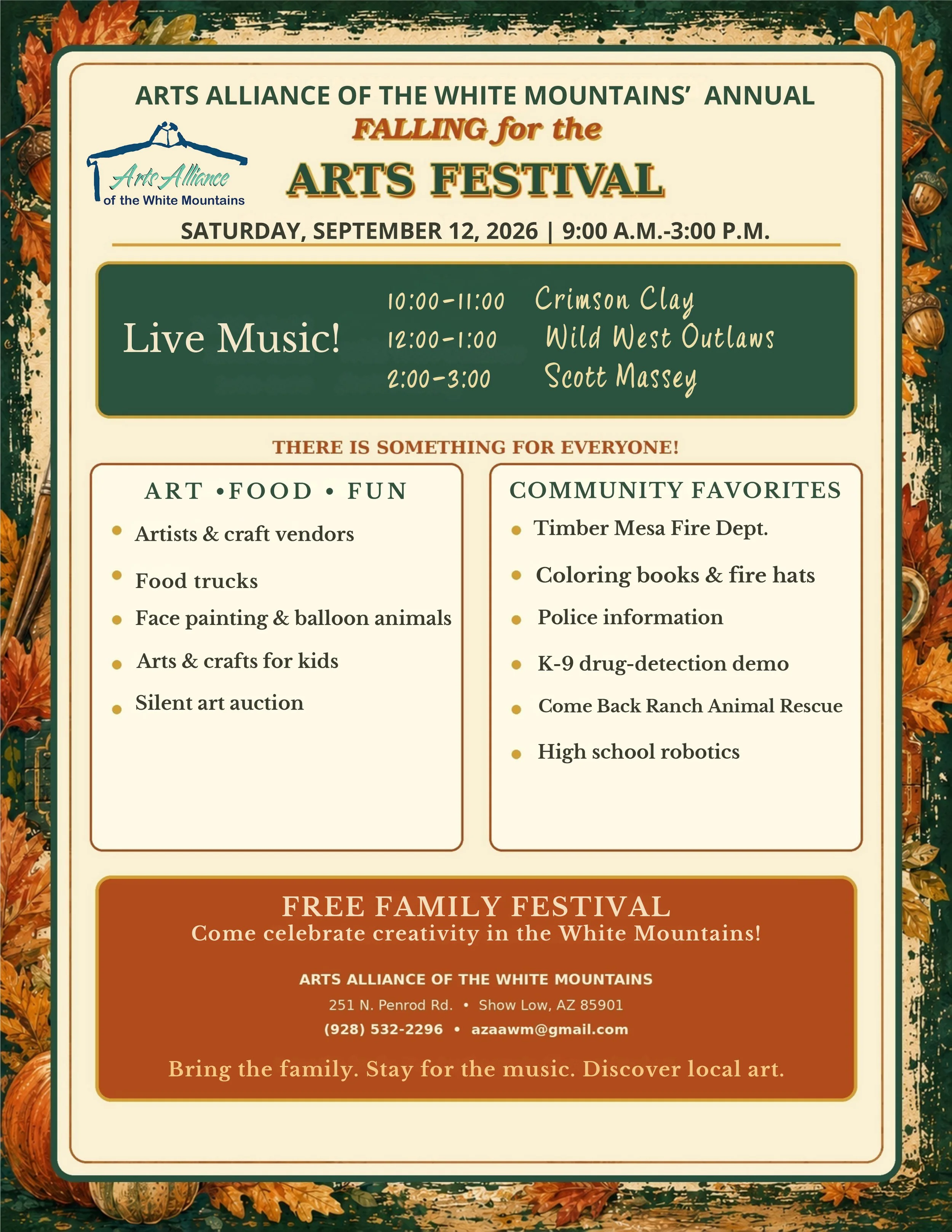 Falling for the Arts Festival