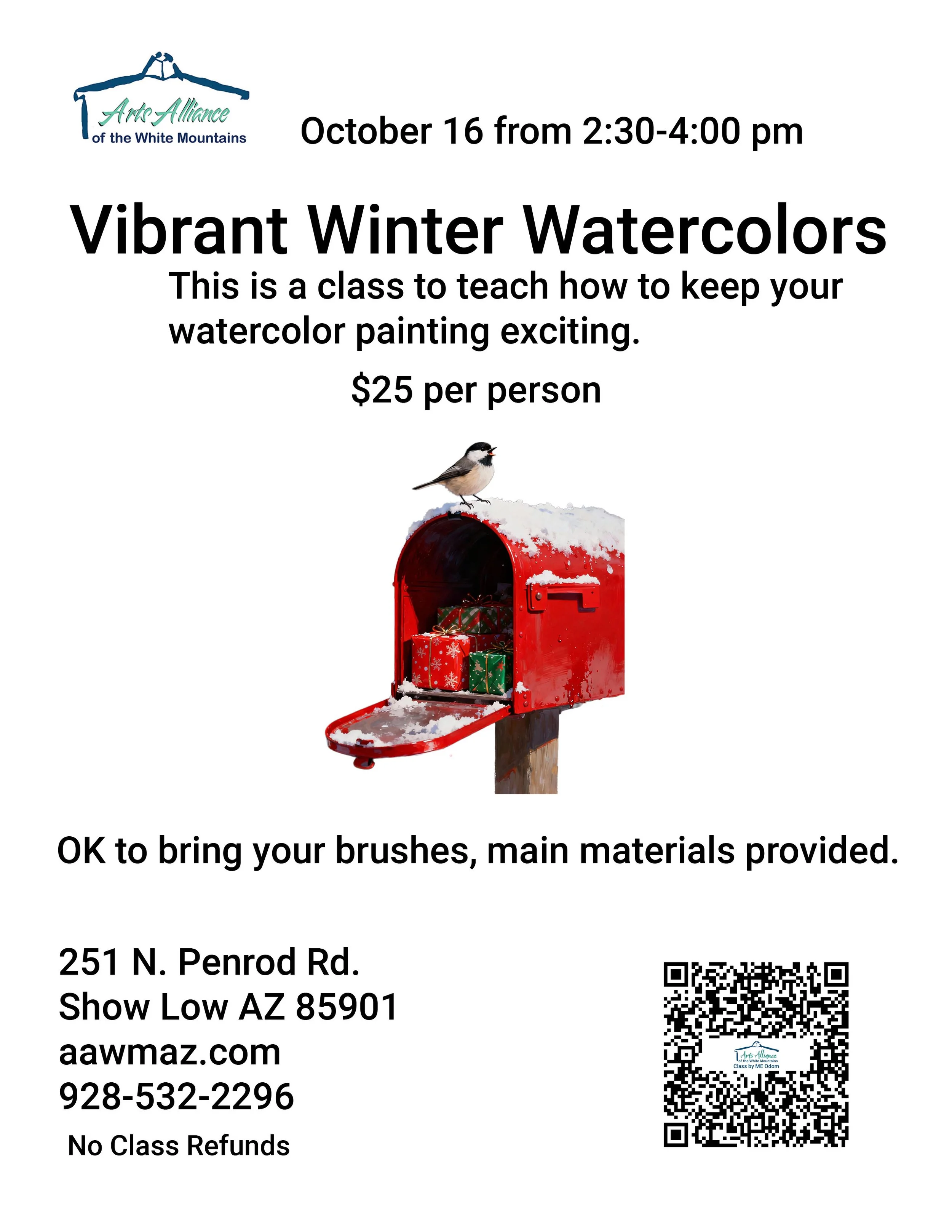 Vibrant Winter Watercolors