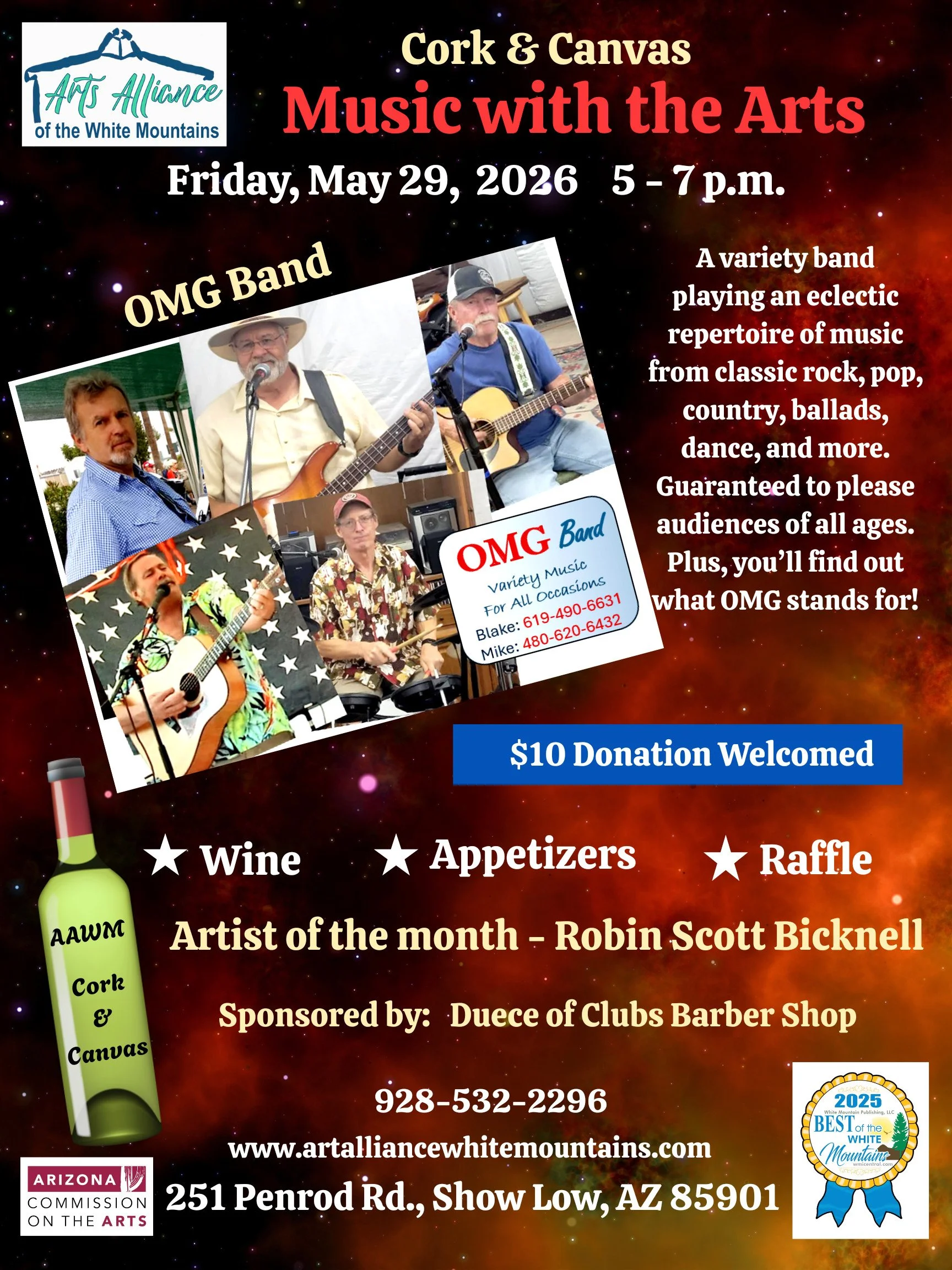 Cork & Canvas Music with the Arts