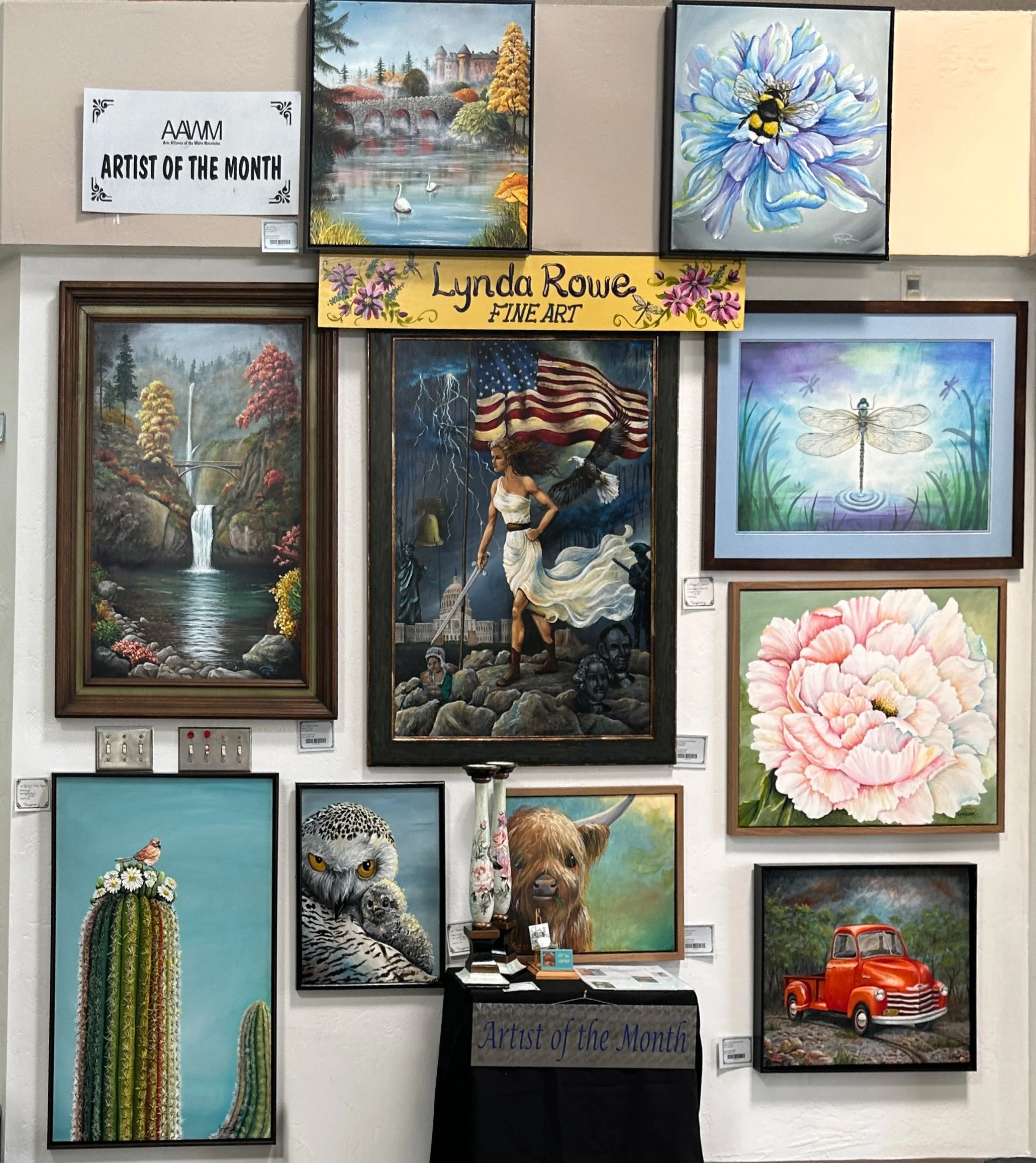 Lynda Rowe Artist in March