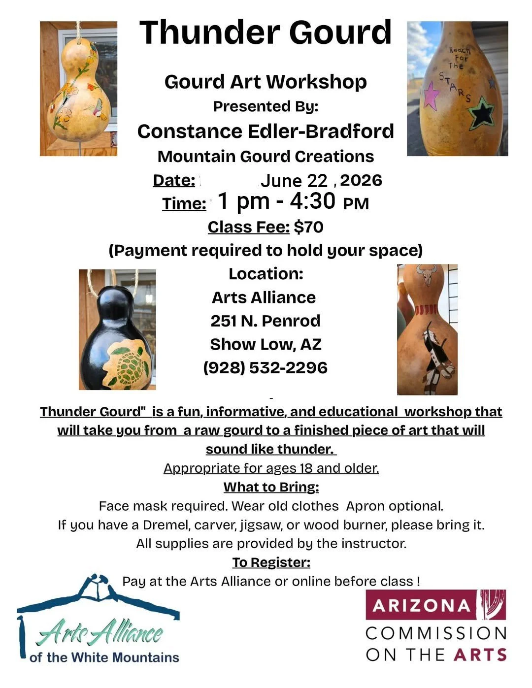 Gourd Art Workshop: Thunder Gourds