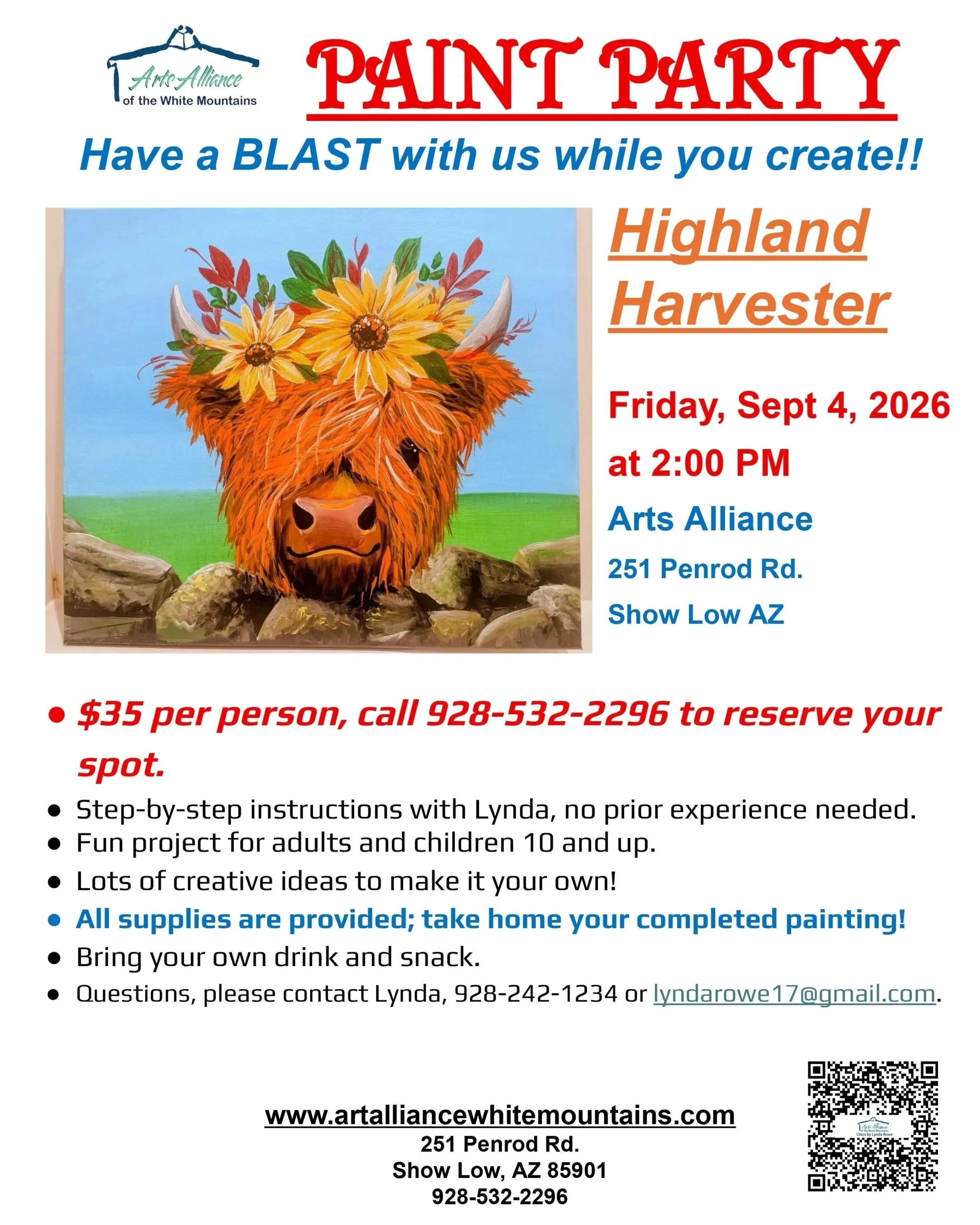 Sept. Highland Harvester Paint Party