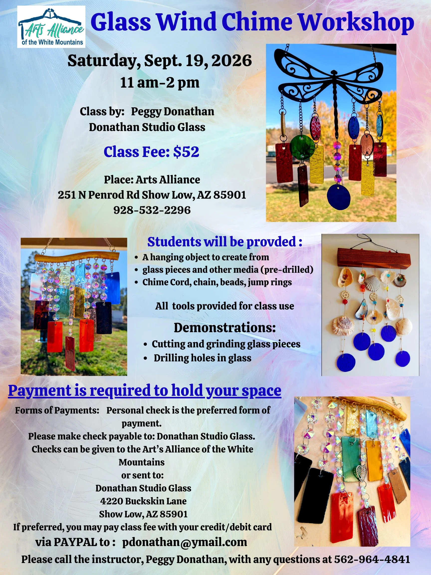 Sept. Glass Wind Chime Workshop