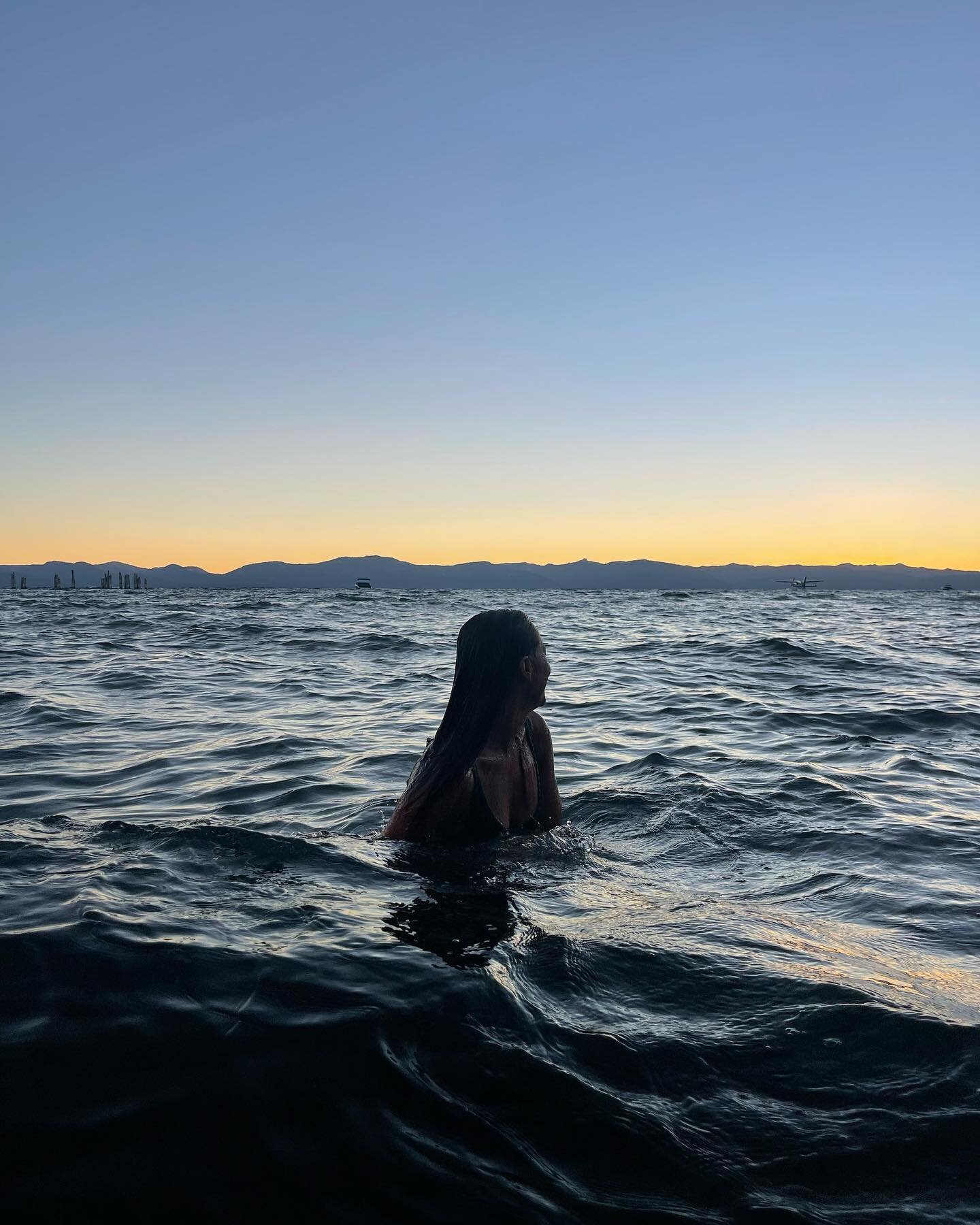 A sunset swim 💛