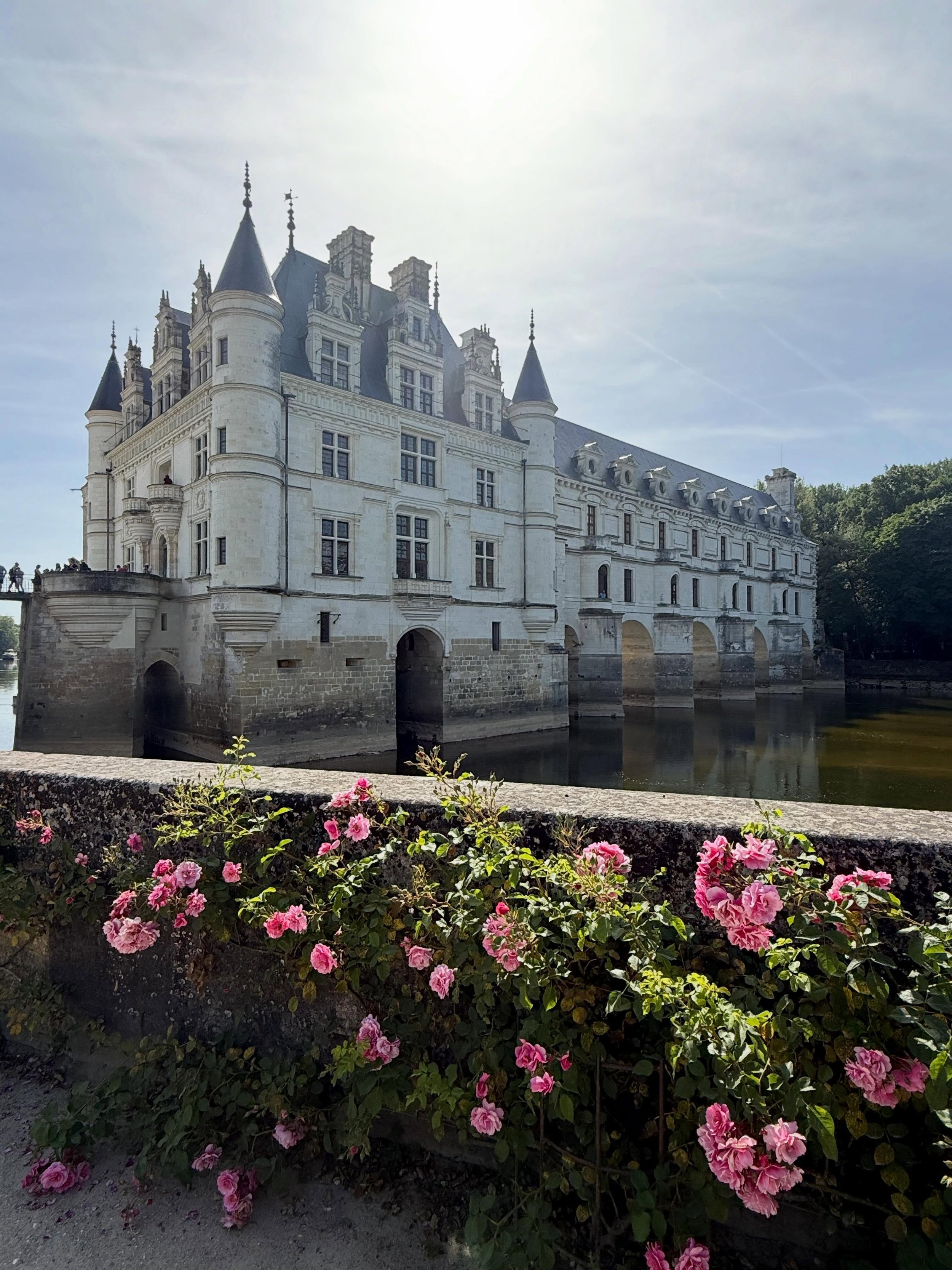 Amboise France - Chateaux Chenonceau + Leonardo da Vinci&rsquo;s home. Beautiful chateau filled with a very feminine feeling of light, access to nature and beautiful flowers from the gardens. Then Leonardo da Vinci&rsquo;s home was spectacular. He wa