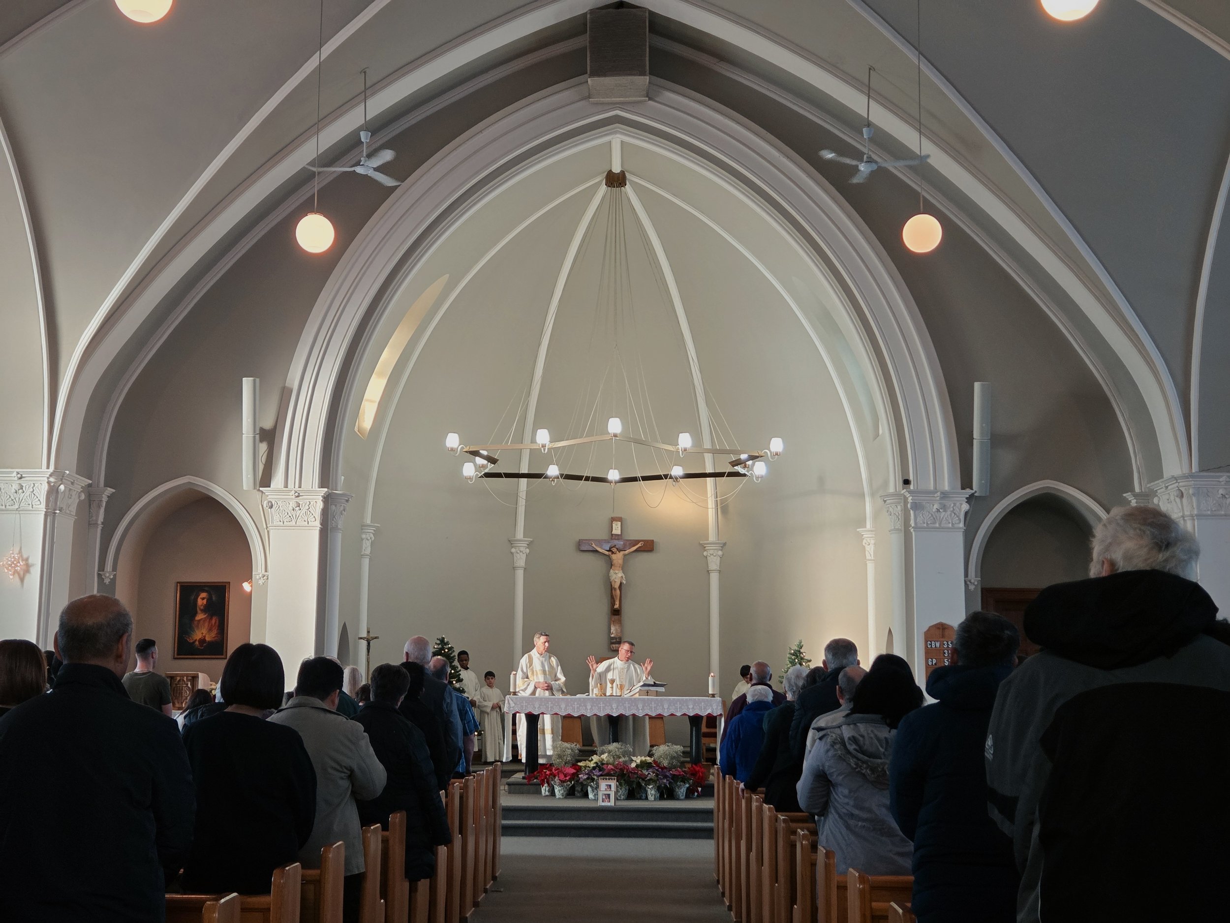 Congregation photo during mass