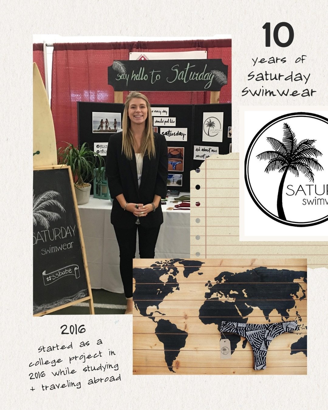 Ten years of Saturday Swimwear.⁠
⁠
Putting the past ten years into a handful of words and images has felt impossible. This brand has grown alongside me, through seasons of clarity and confusion, confidence and doubt, momentum and pause. What started 