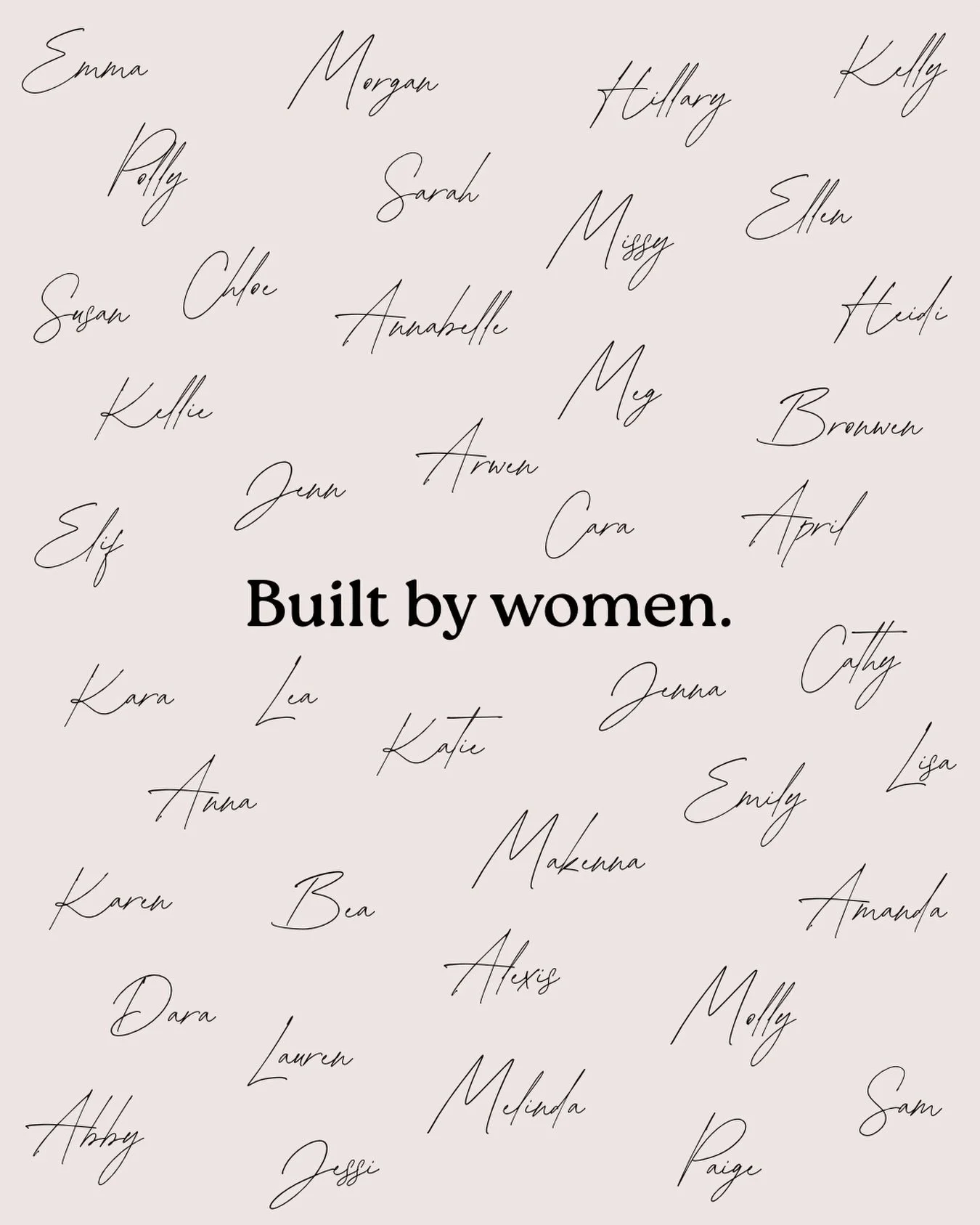 Saturday Swimwear was built by women.

By the women who design, create, collaborate, mentor, photograph, model, sell, and wear these suits.

The past year has brought more incredible women into this orbit than I ever could have imagined and they cont