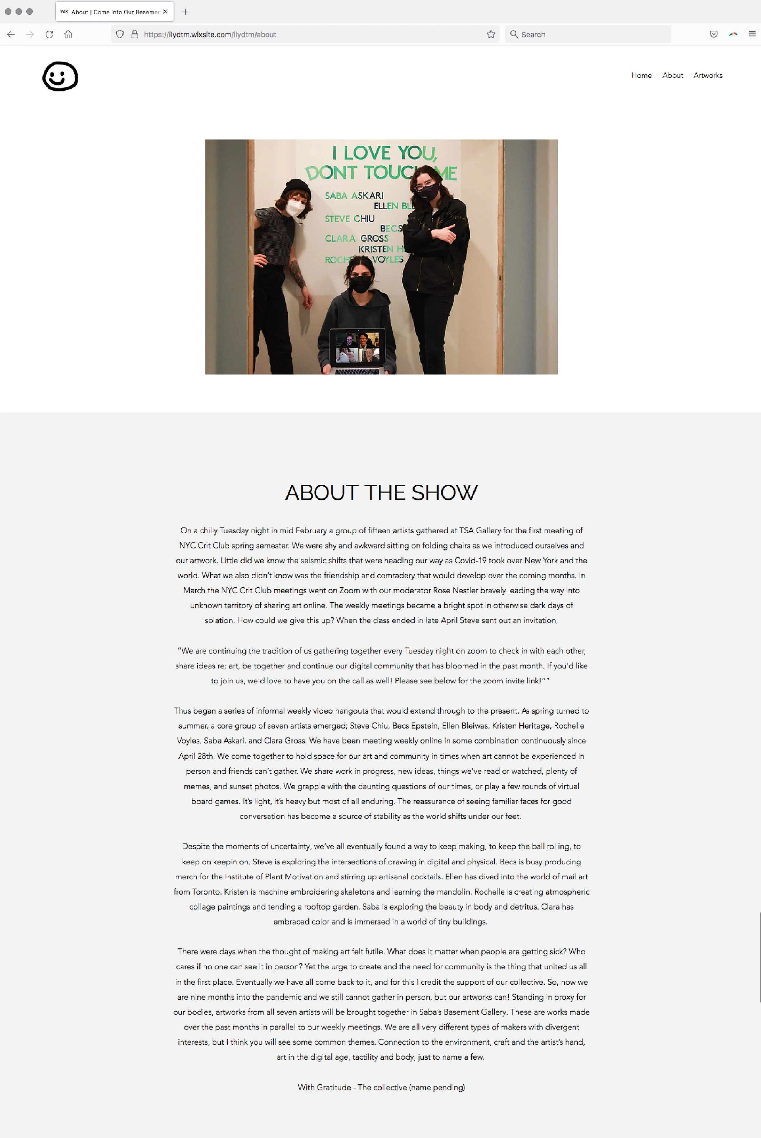 "I Love You, Don't Touch Me" digital exhibition