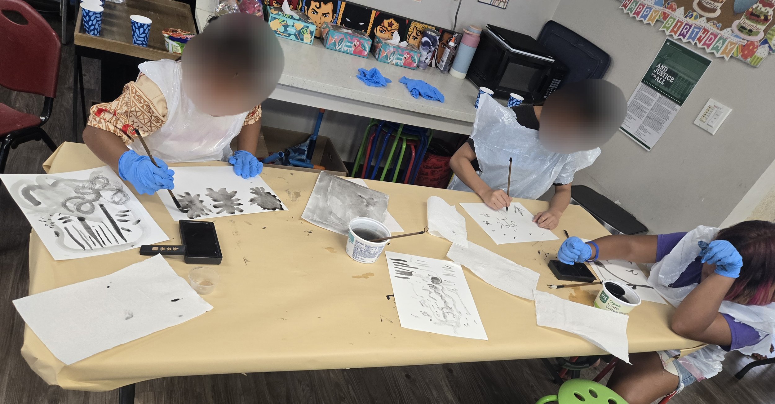 Kahauiki Village Afterschool Arts | Sumi-e with Kiara Womack