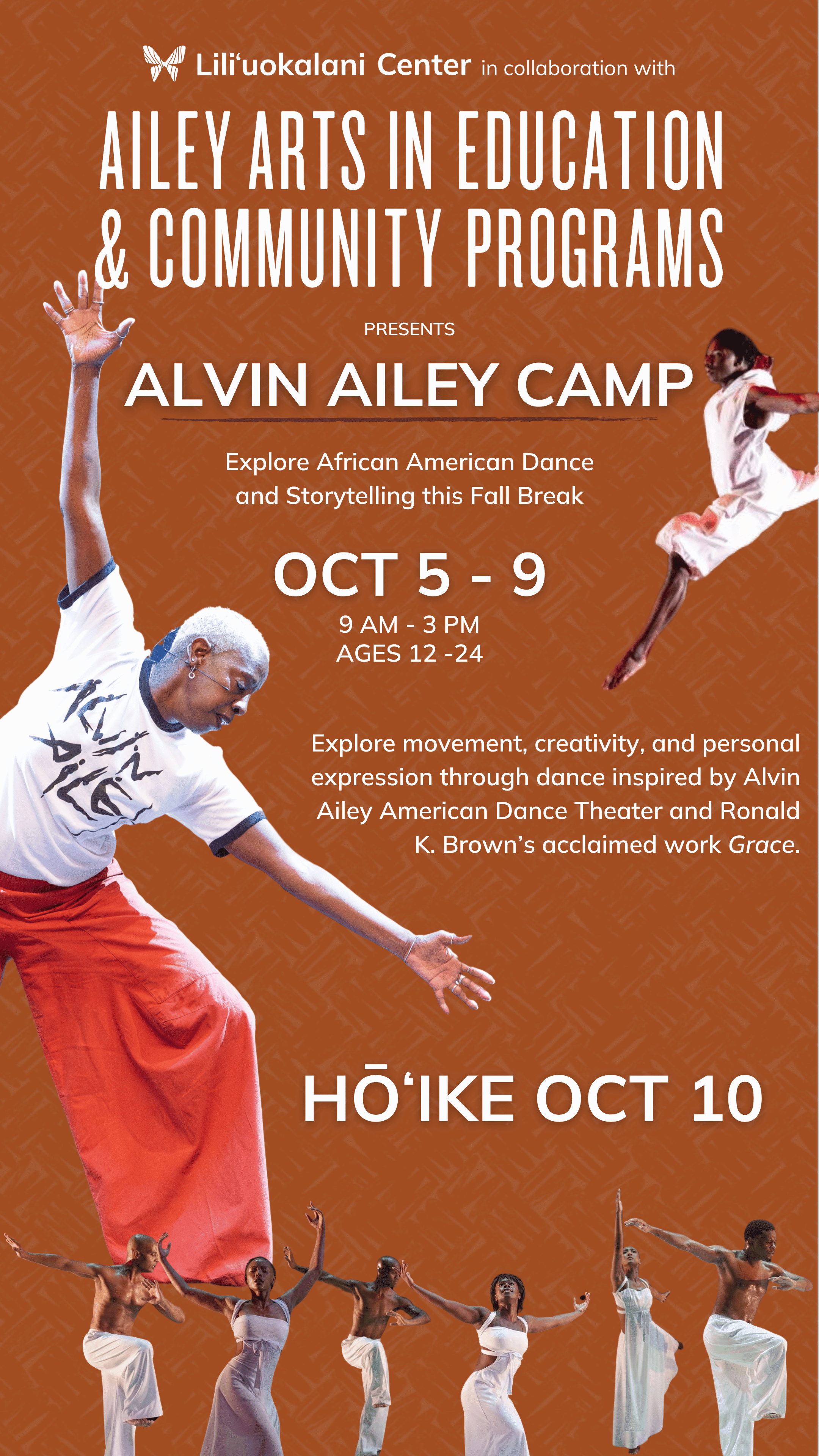 Alvin Ailey is Coming to Oʻahu! Free Youth Dance Intensive, Oct. 5–10