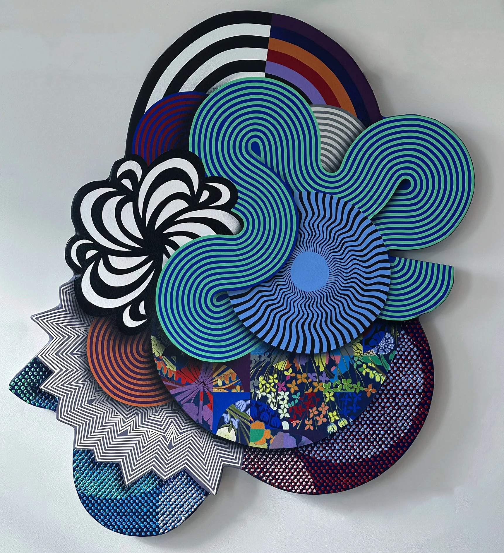 Layers# 5, acrylic on canvas, 46"x37.5", 2025