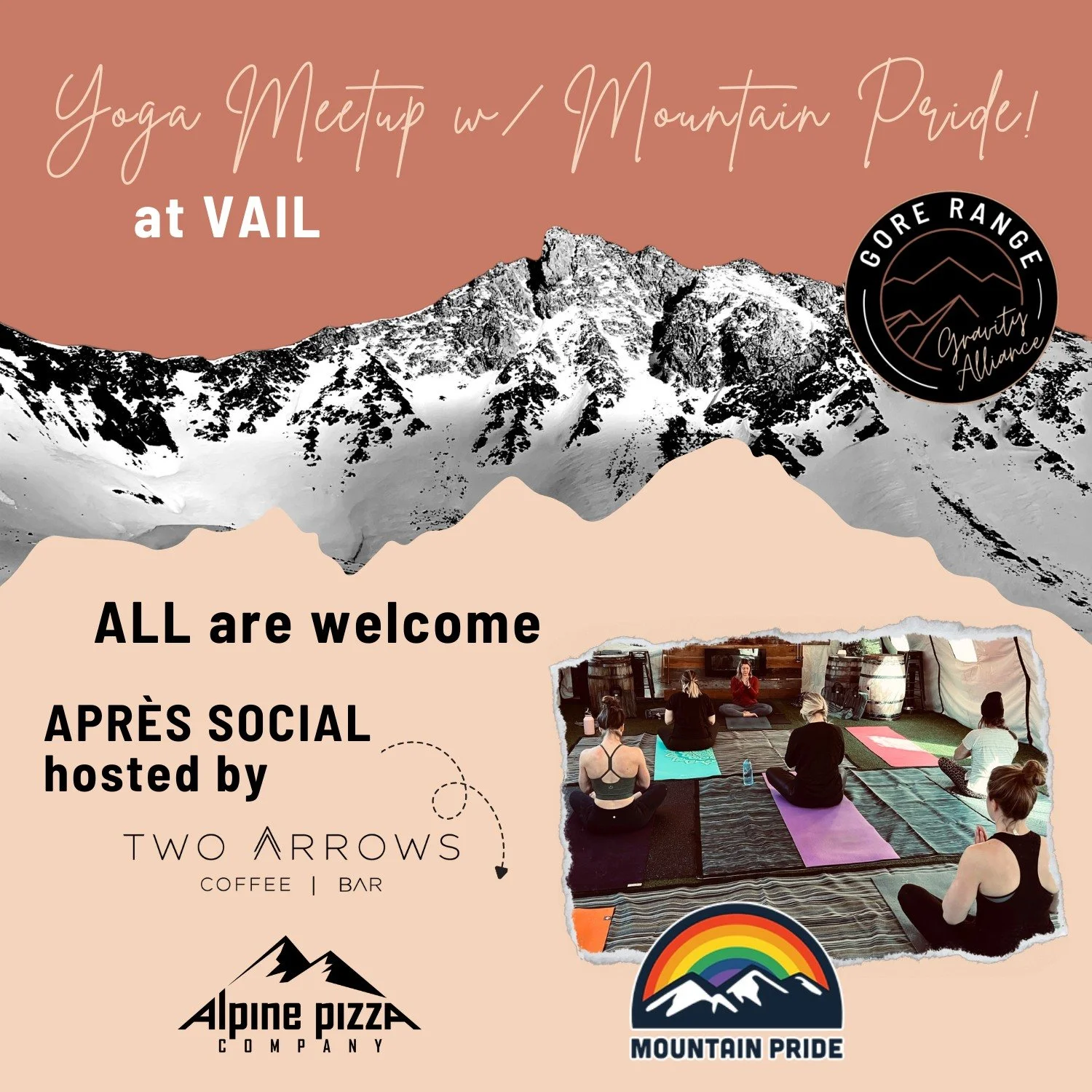 Vail Yoga Meetup with Mountain Pride, Apres at Two Arrows!